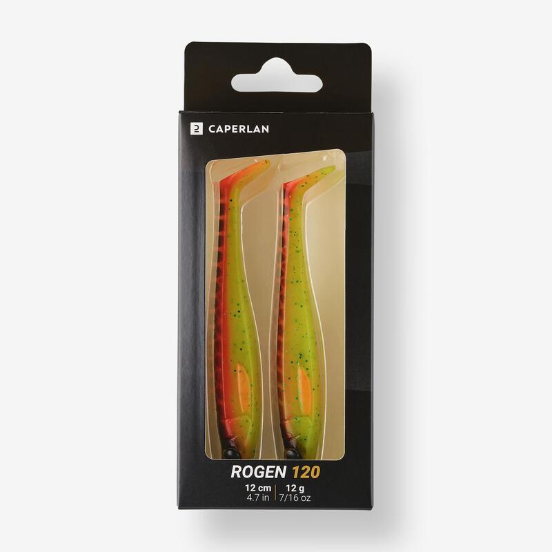 Set năluci flexibile SHAD ȘTIUCĂ ROGEN 120 PORTOCALIU X2