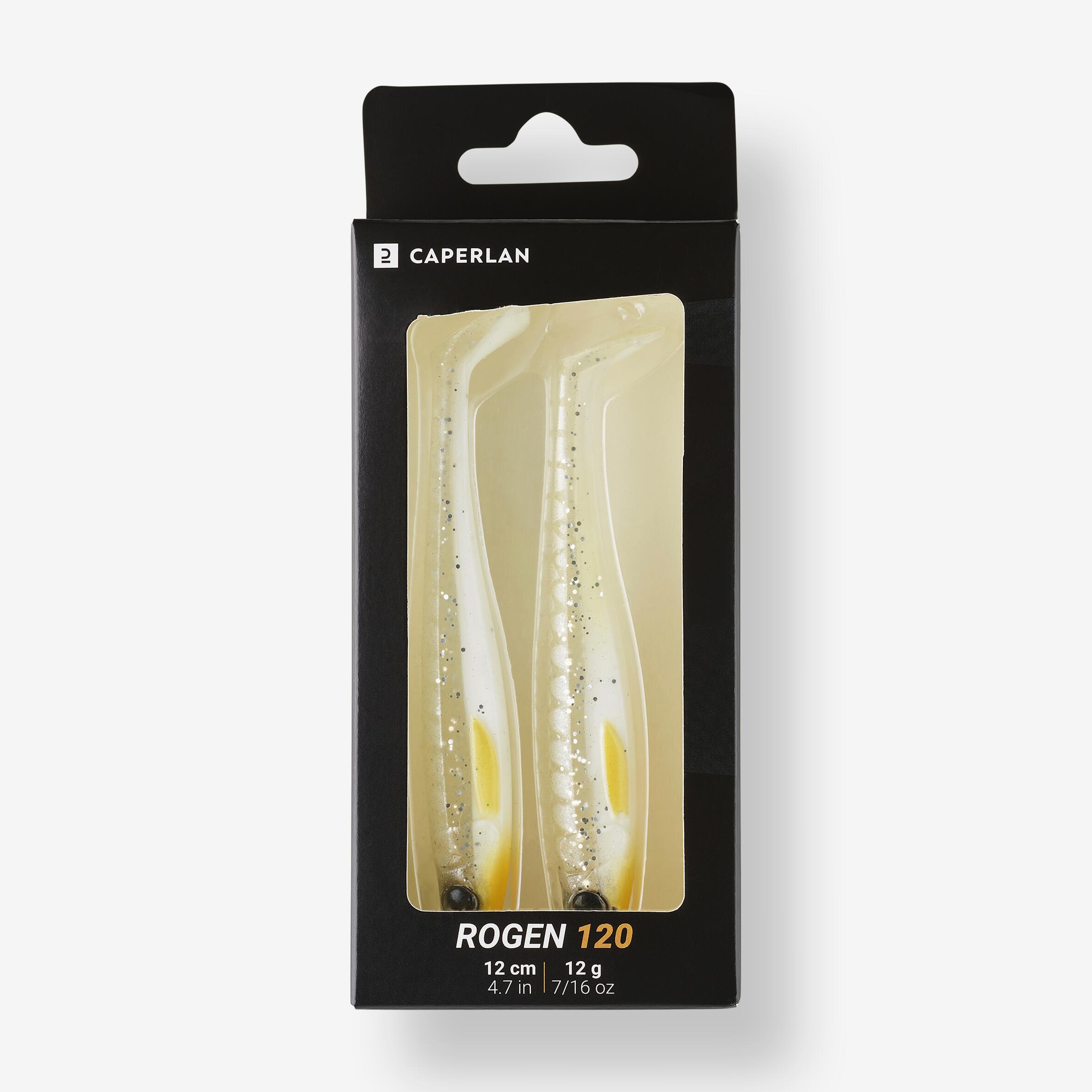 LEURRE SOUPLE BROCHET SHAD ROGEN 120 BLANC X2 6/6