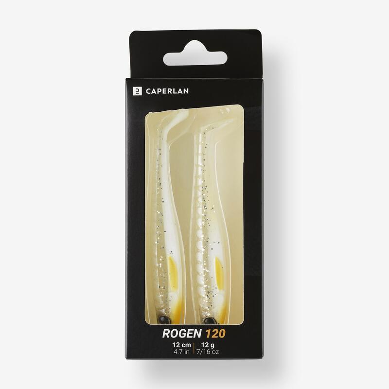 Set năluci flexibile ȘTIUCĂ SHAD ROGEN 120 ALB X2
