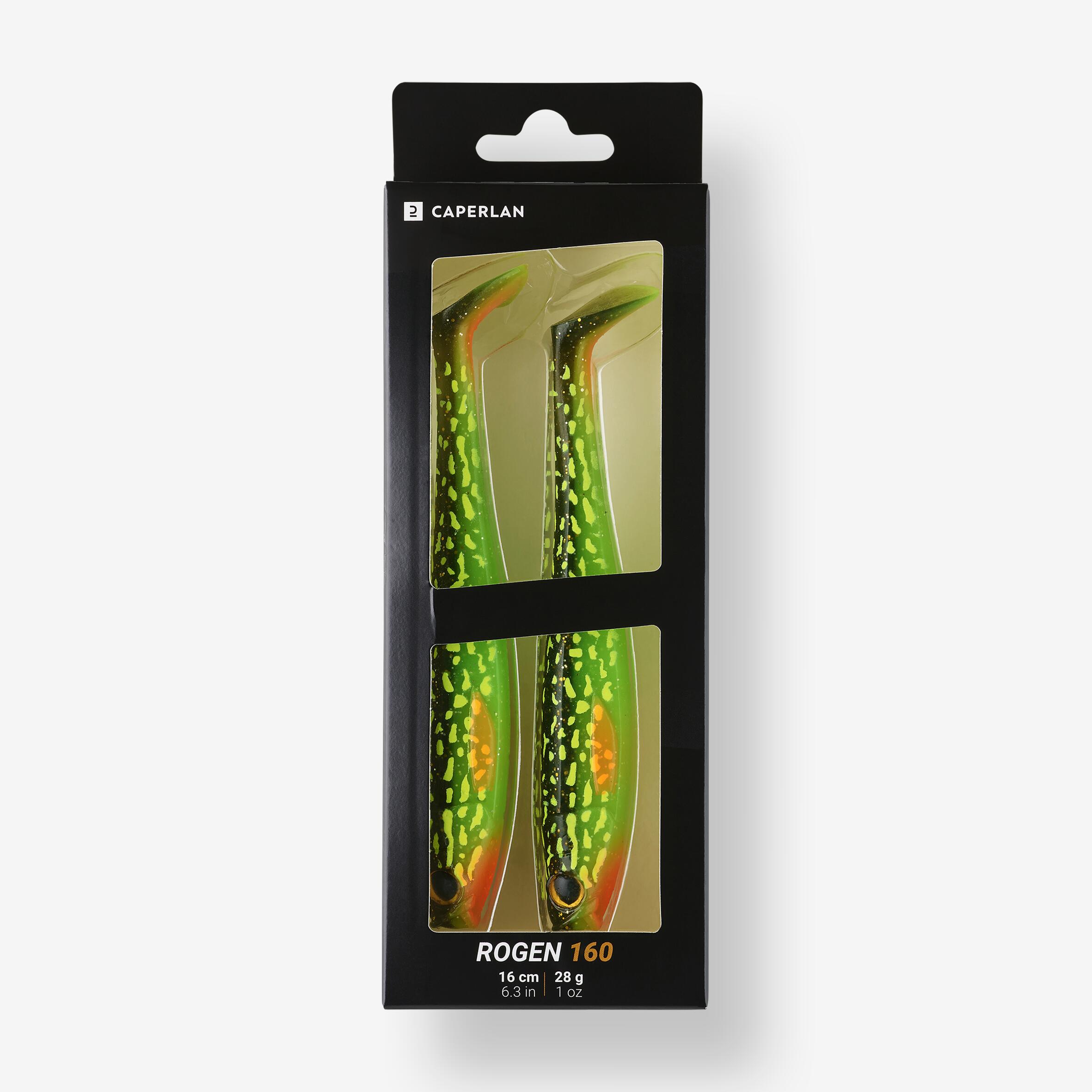 Soft Shad Pike Lure X2 - Rogen 160 Firepike - CAPERLAN