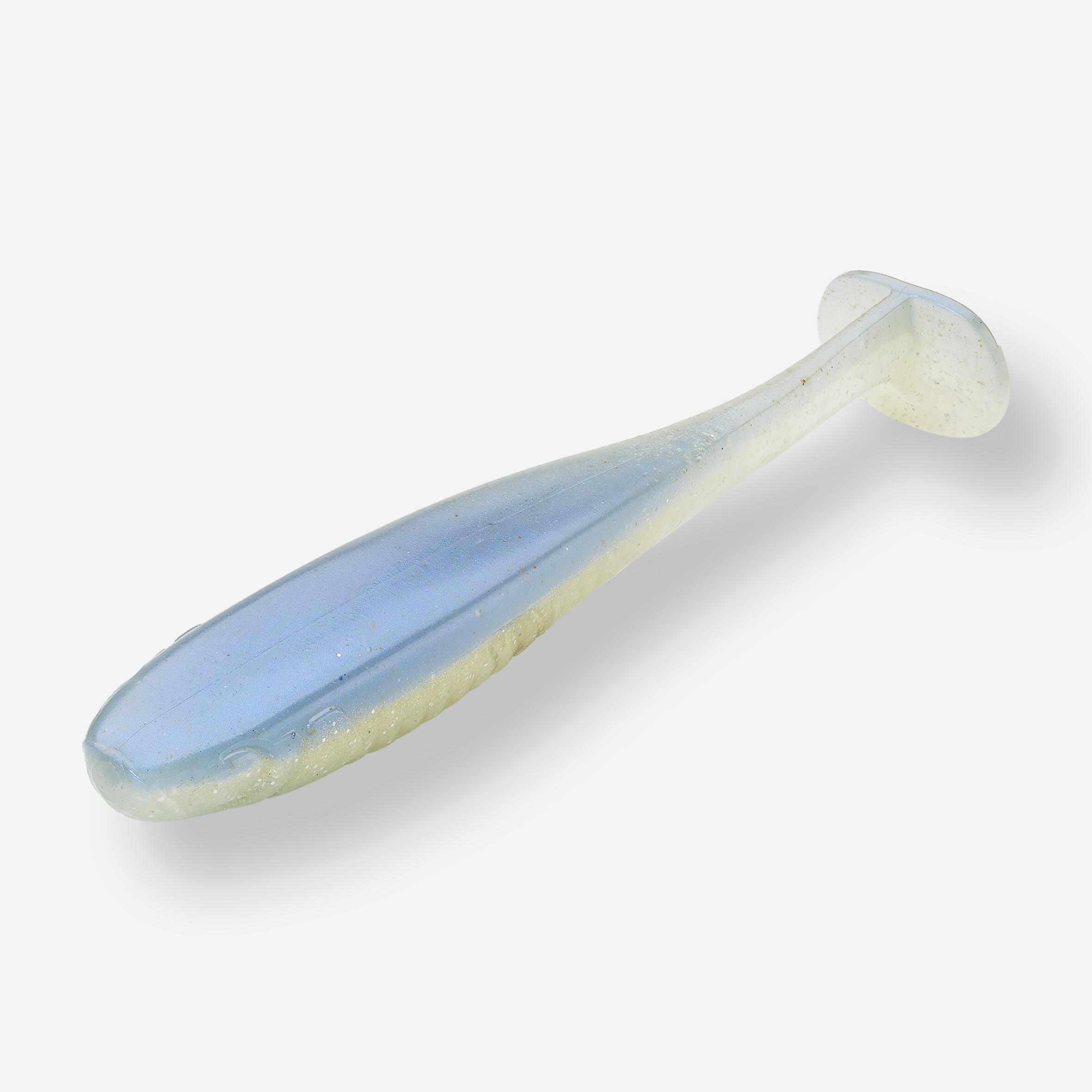 Leurre souple de pêche YUBARI FAT SHAD avec attractant Dos Bleu - CAPERLAN