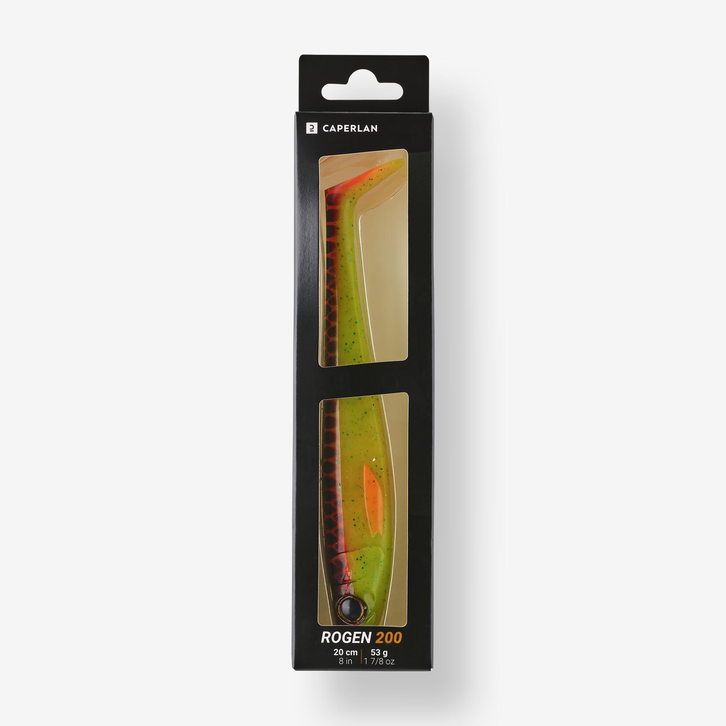 Esca artificiale morbida luccio shad ROGEN 200 arancione x1 6/10