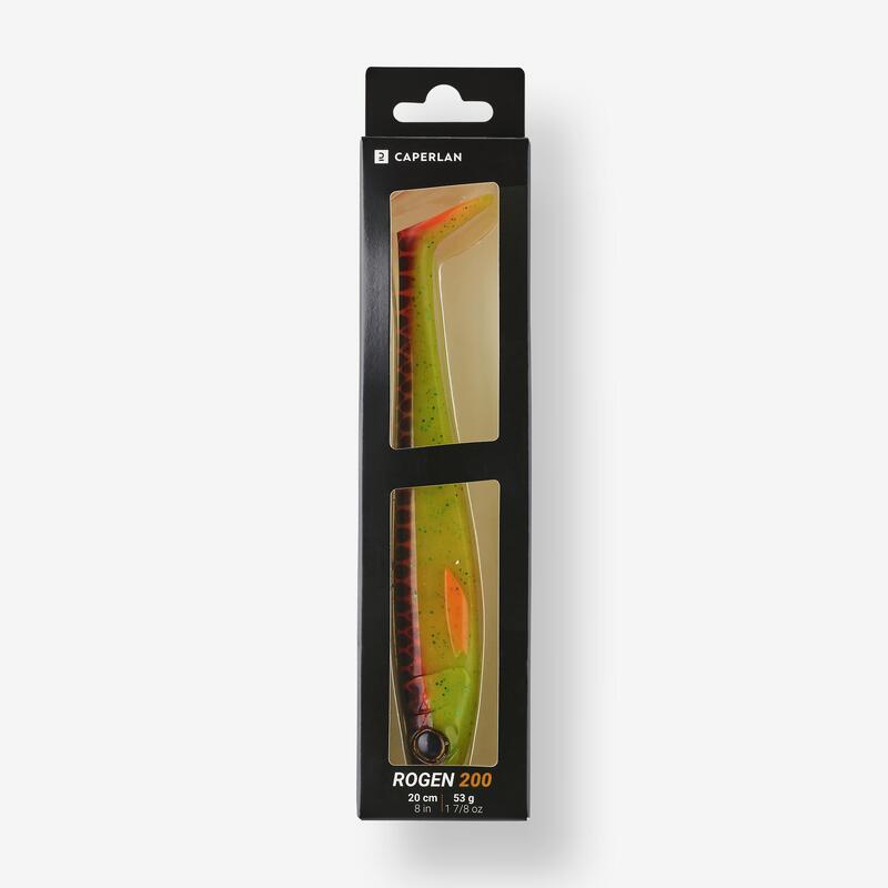 LEURRE SOUPLE BROCHET SHAD ROGEN 200 ORANGE X1