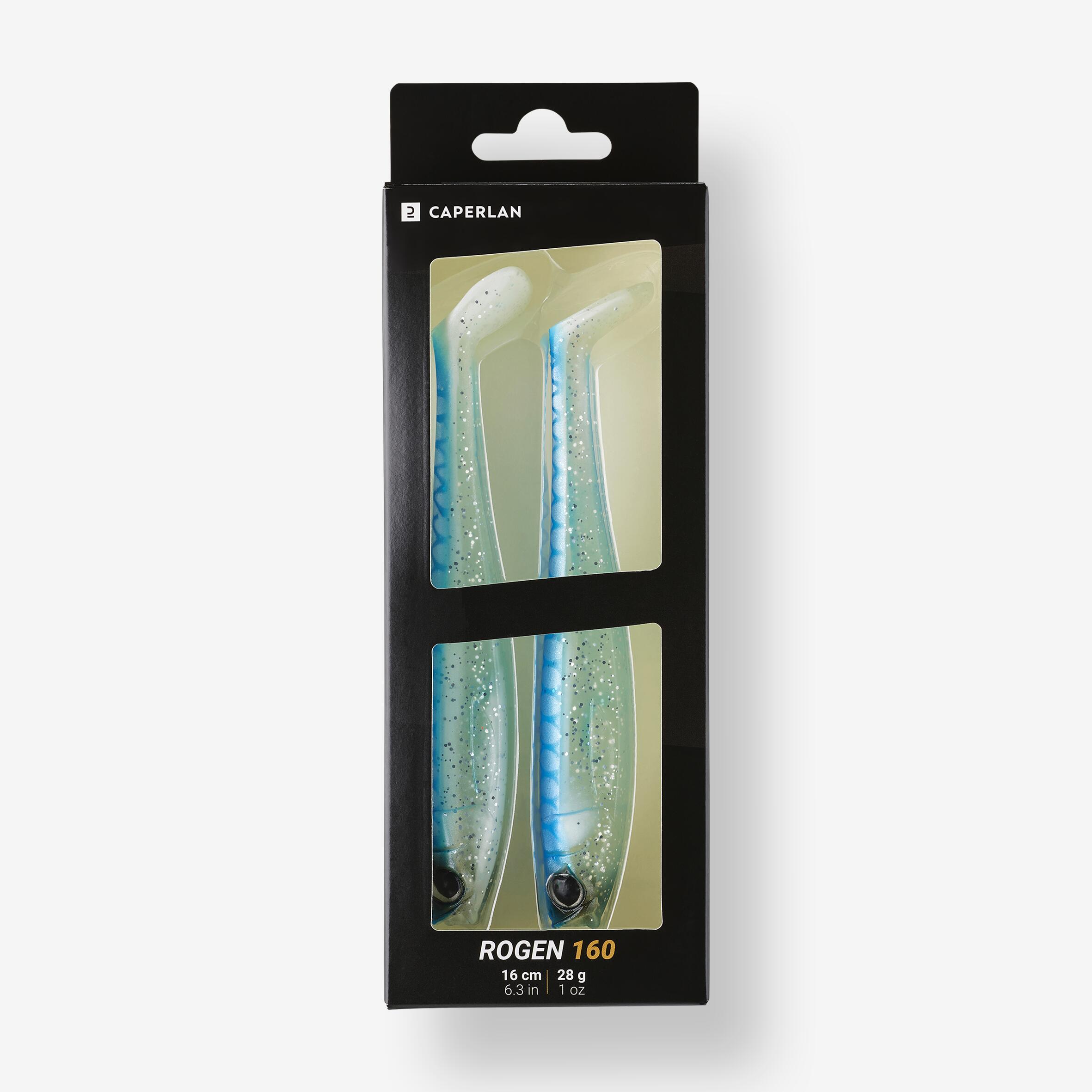 Rogen soft shad pike lure 160 blue x2 6/8