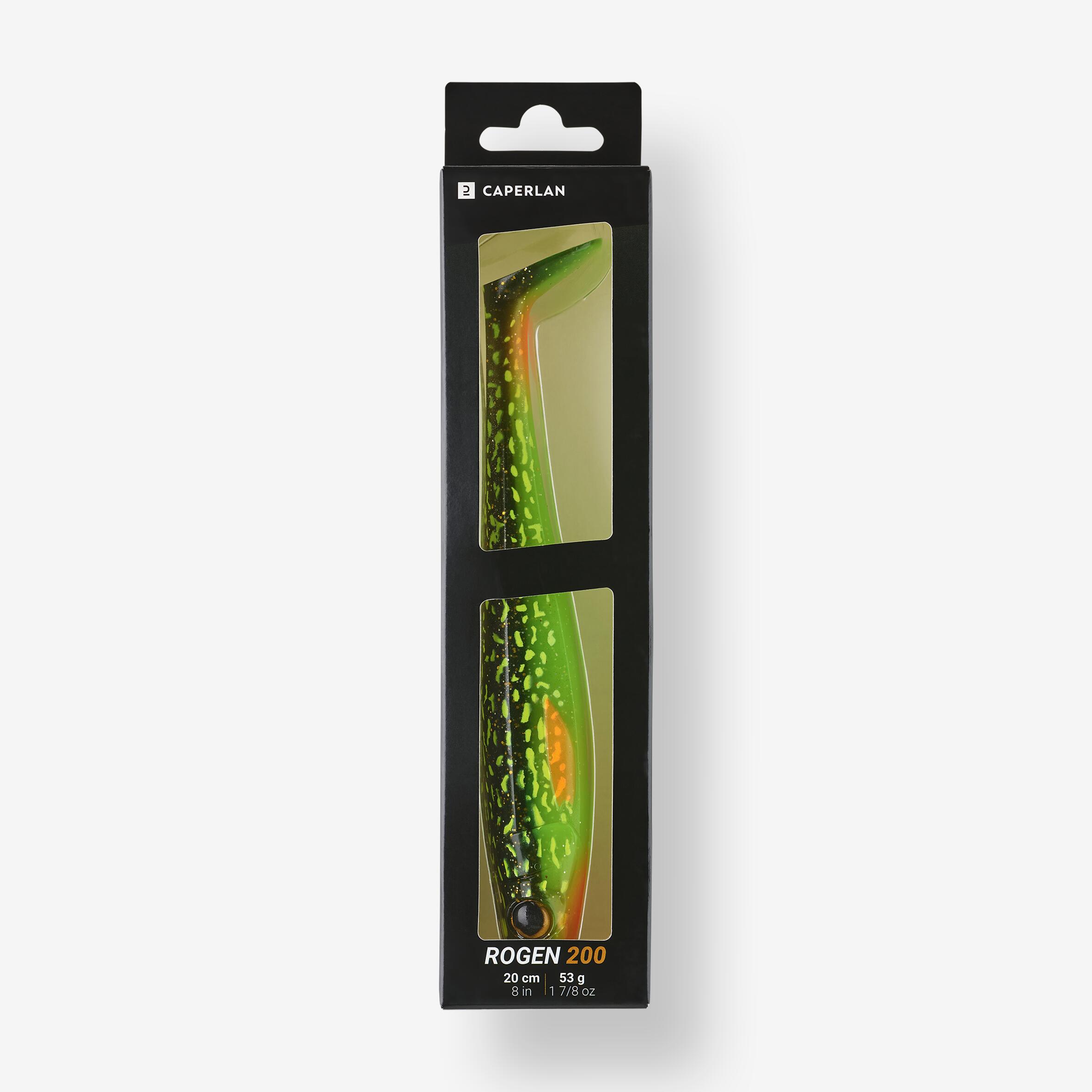Leurres Jig Kracken Tackle 200g – Lot De 2 – Vert Fluo – Hameçons Assistés 7/0 – Neufs
