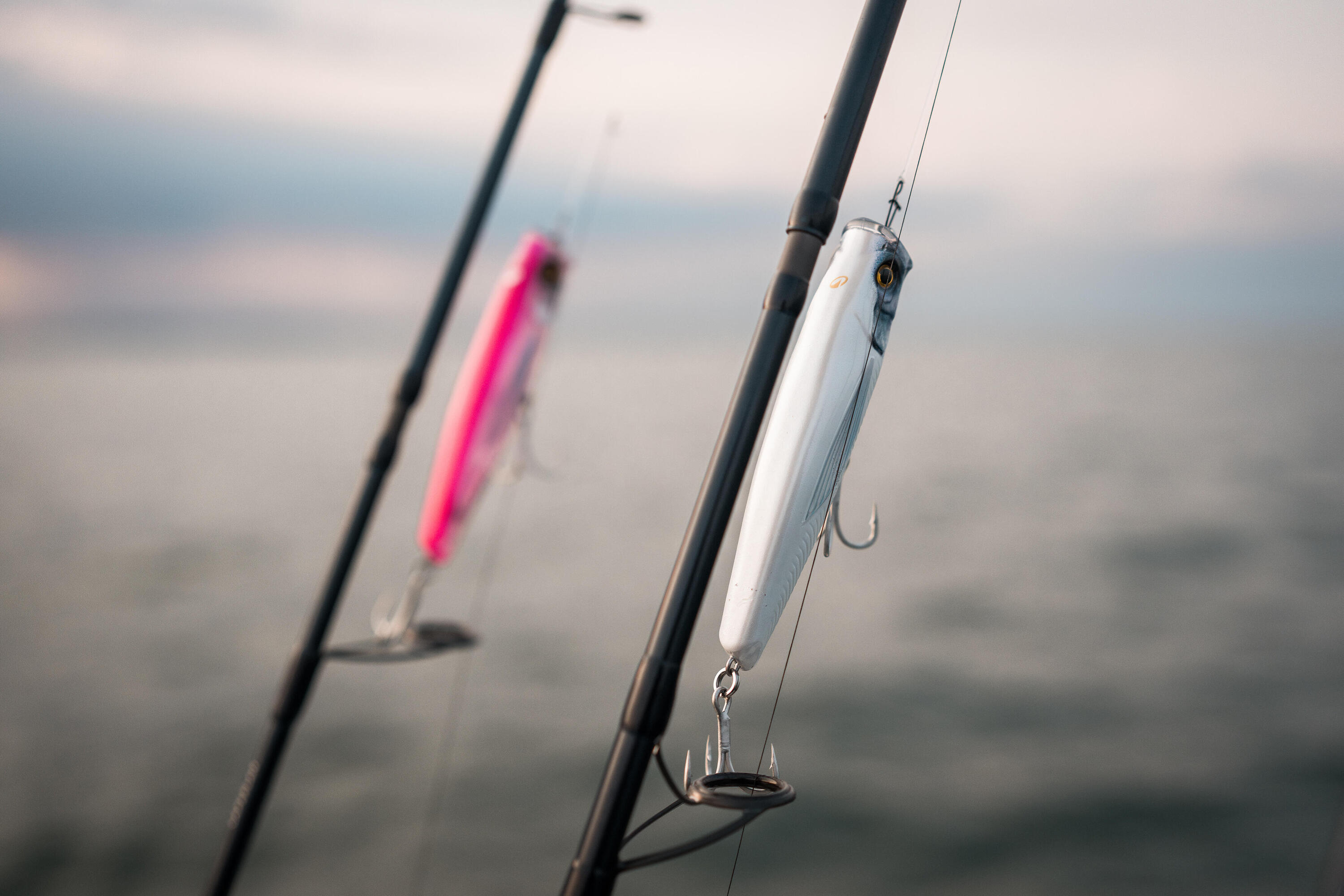Señuelo Superficie Popper Pesca Mar Exofly Pop Blanco 12 cm 7/9