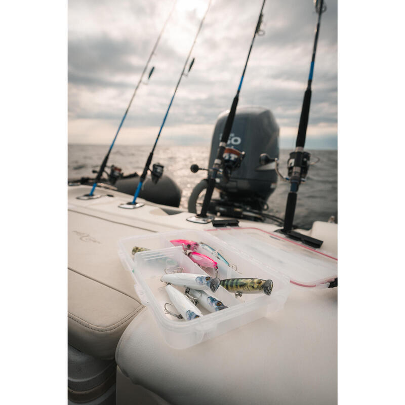 Leurre de surface Popper pêche en mer EXOFLY POP 12cm Bonito