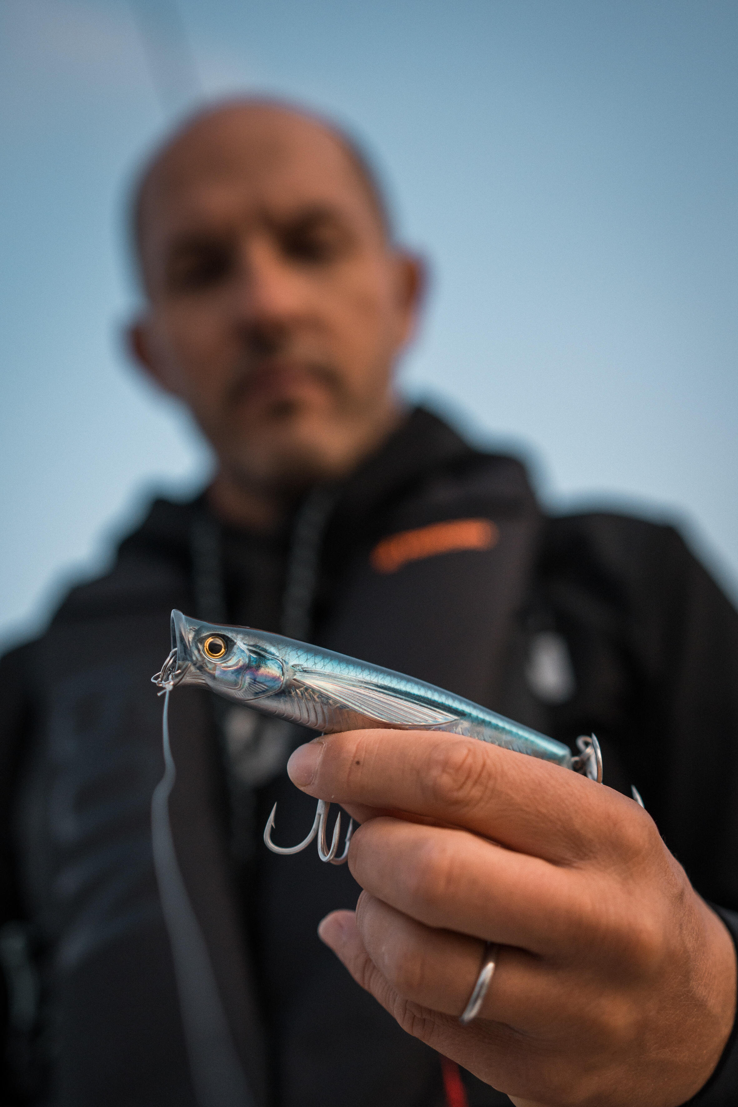 Señuelo Superficie Popper Pesca Mar Exofly Pop Azul 12 cm 7/7