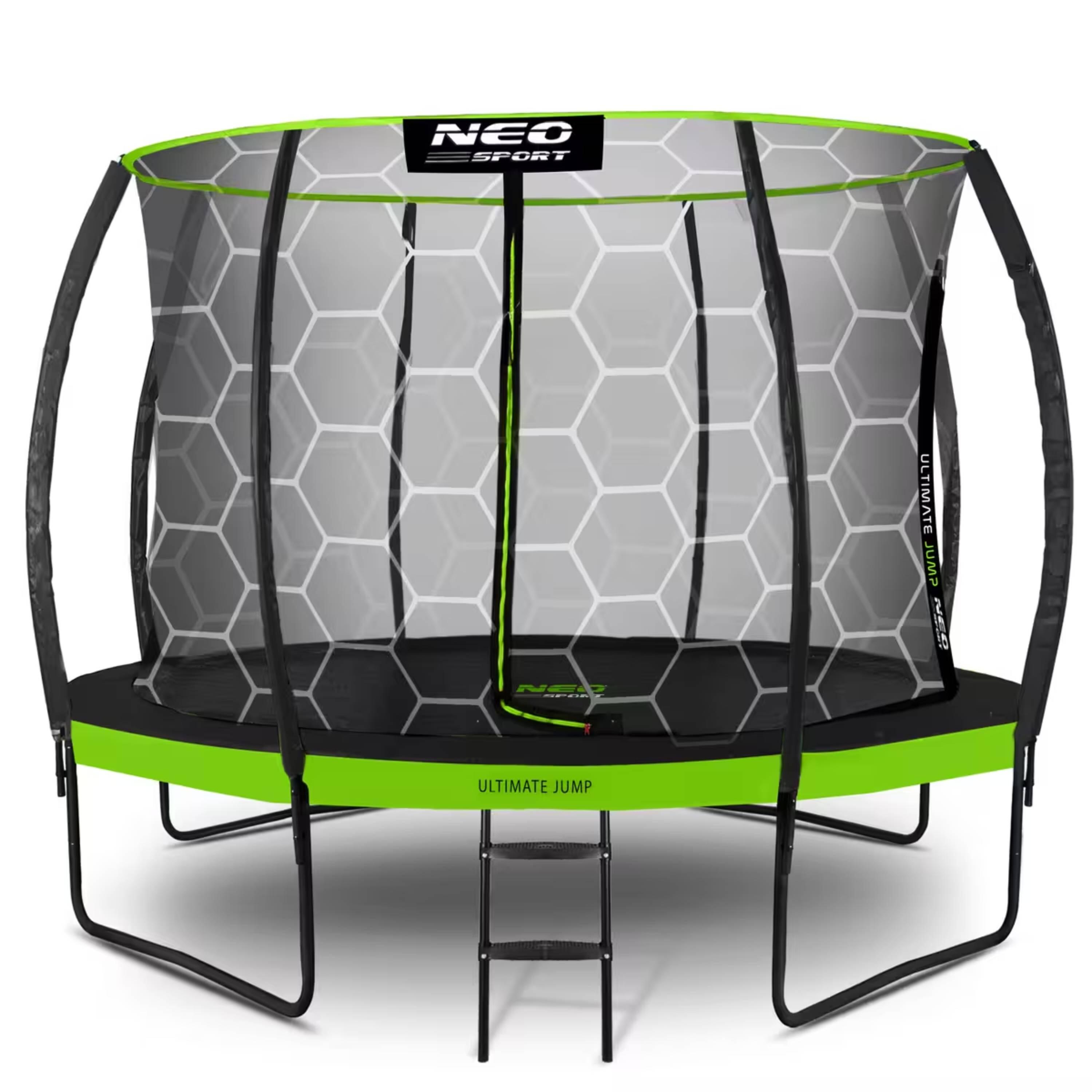 Trampolina Neo-Sport 374 cm / 12 ft z siatką wewnętrzną