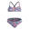 Çocuk Yuvarlak Yaka Bikini Takımı - Çok Renkli - Çiçek Desenli - BONI
