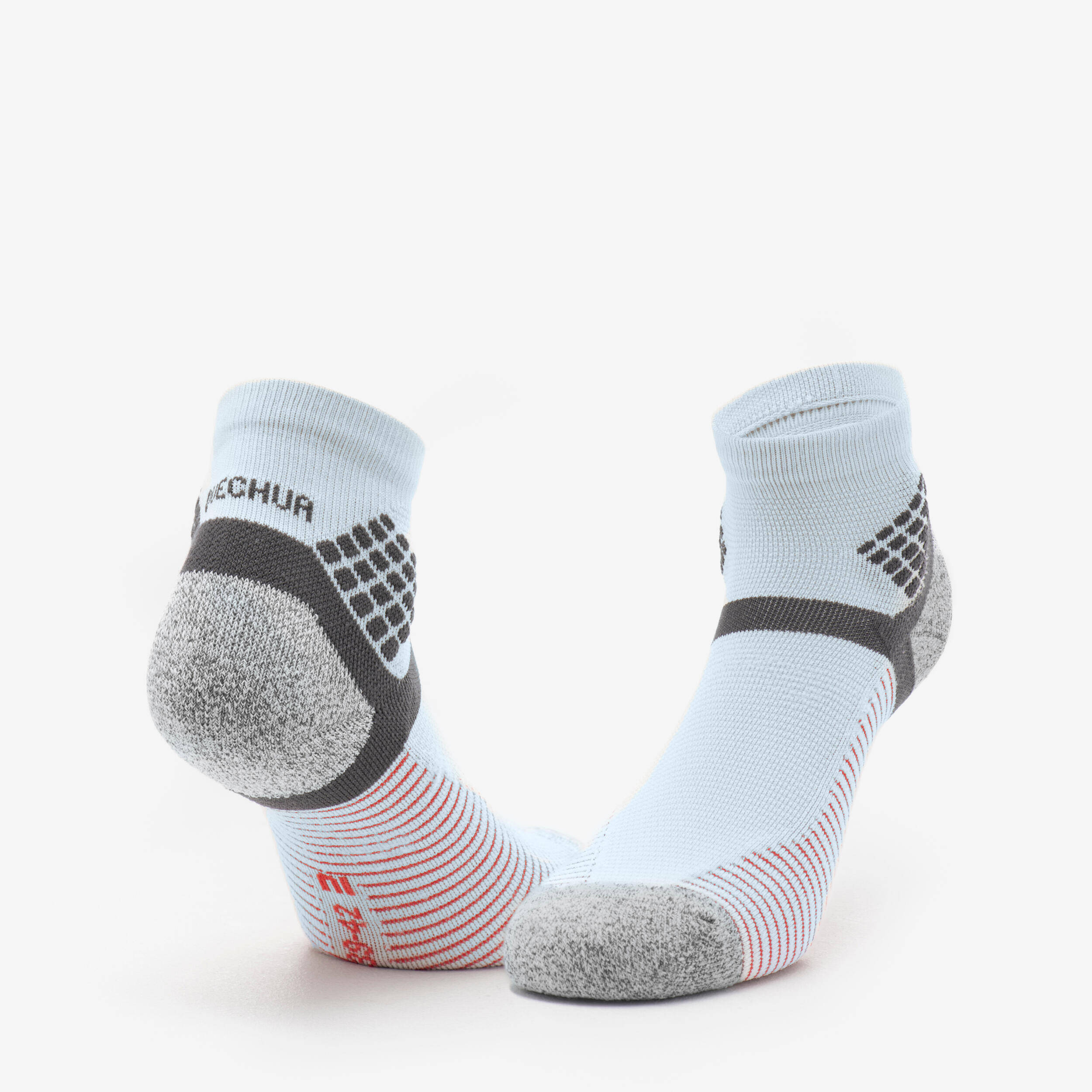 Adults’ mid-length hiking socks (2 pairs), Hike 500 - Blue -  4