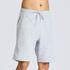 Men's Regular Fleece Shorts with Adjustable Strings 500 - Grey