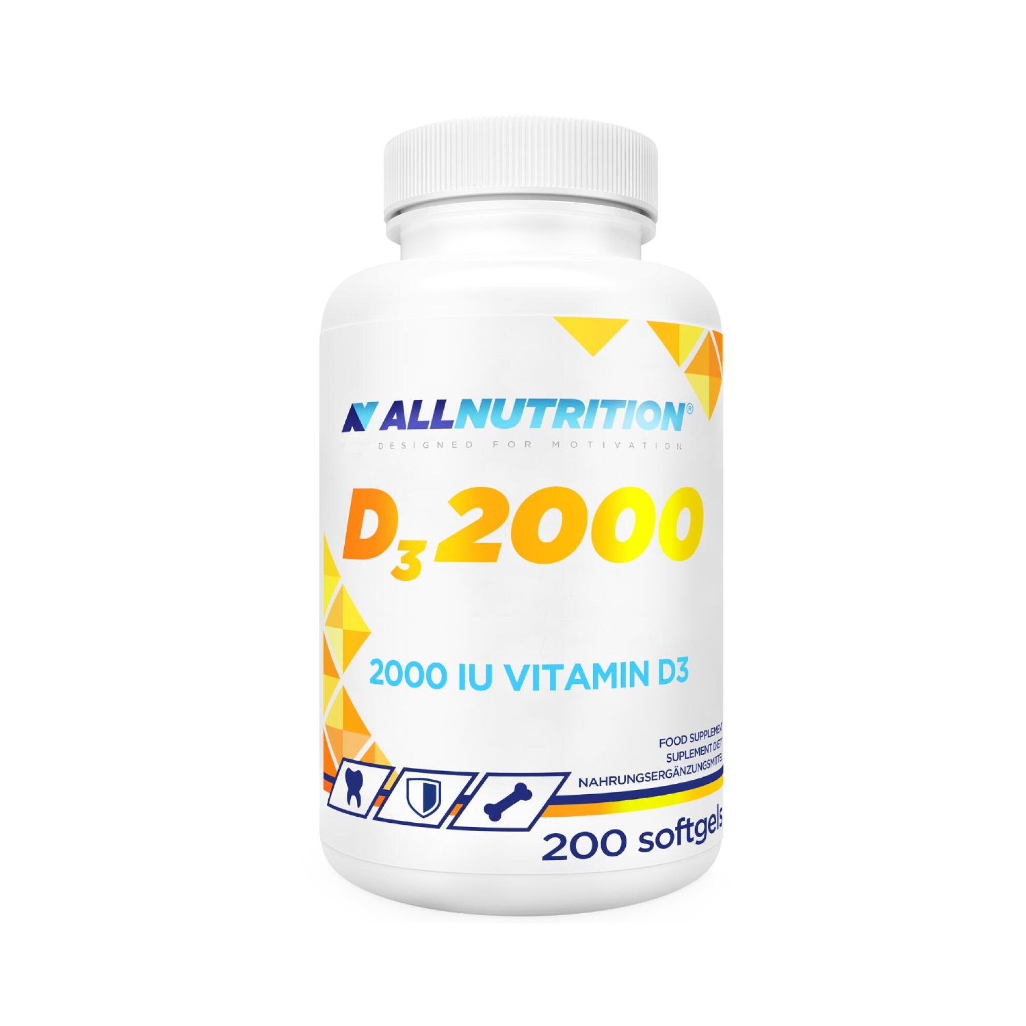Witamina D3 2000 Allnutrition 200 kapsułek 1/1