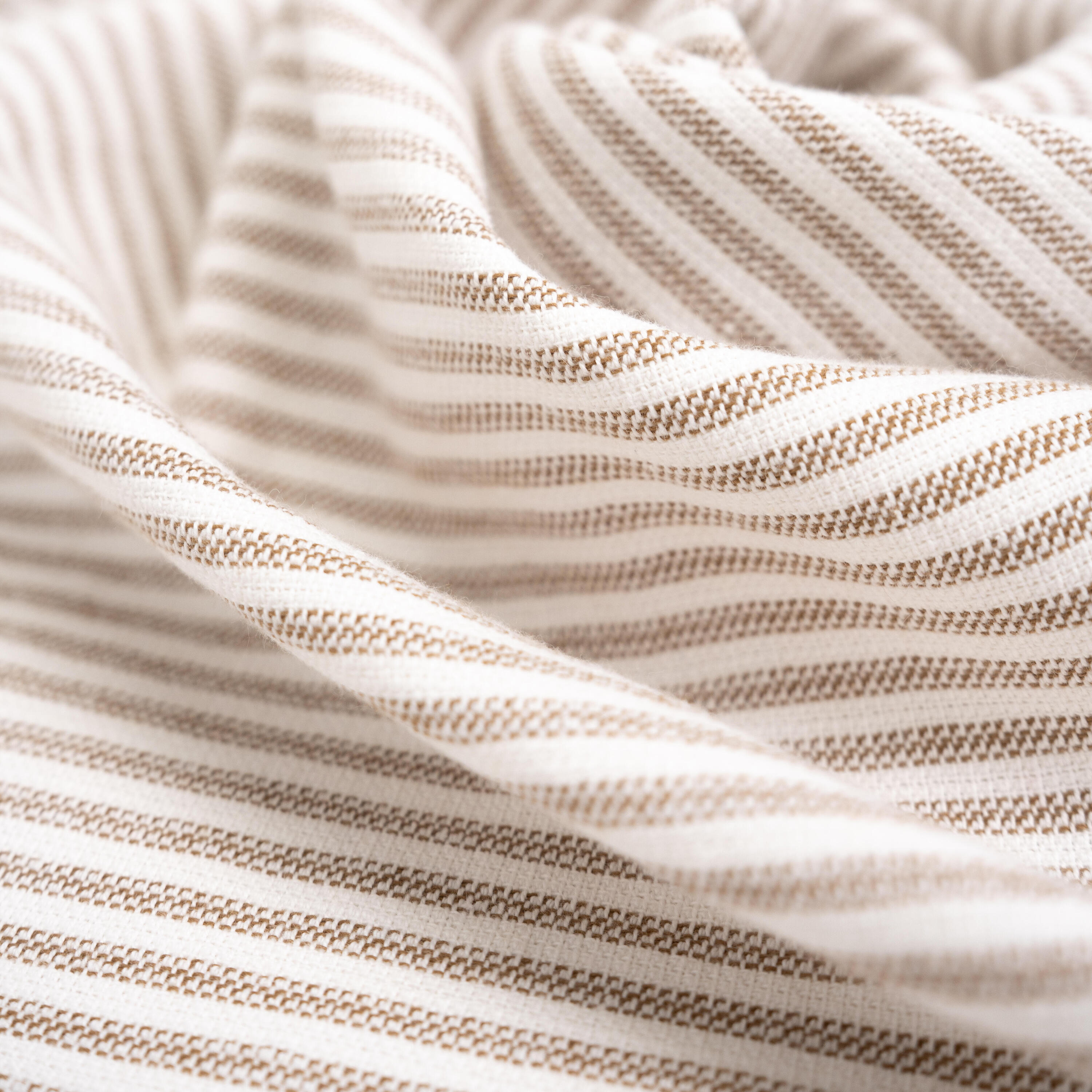 Toalha Fouta 86x170 Algodão BCI - Riscas Castanha 8/9