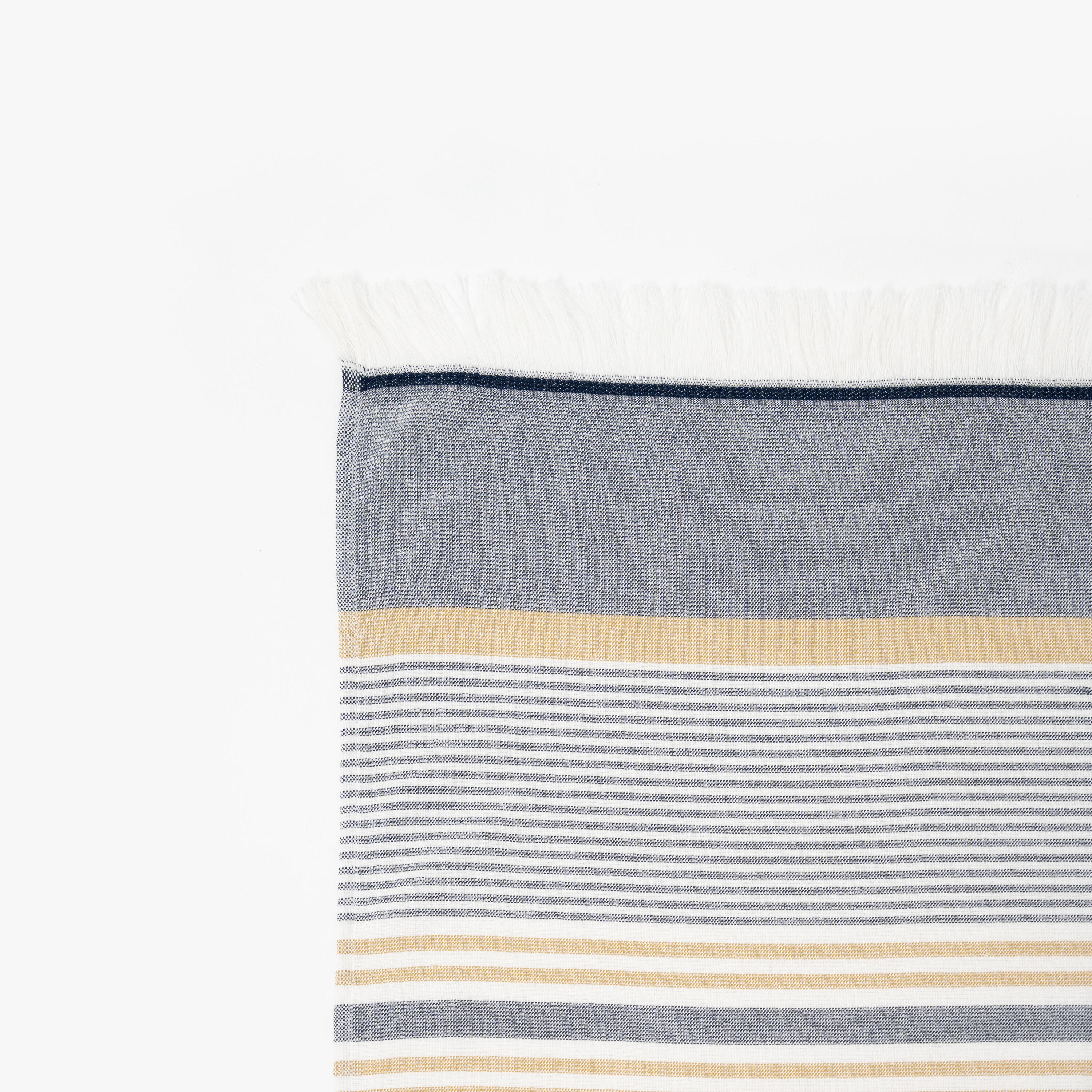 Toalha Fouta 140x190 Algodão BCI - Riscas Azul 3/9