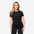 Women's Breathable Stretch Fitness T-shirt - Black