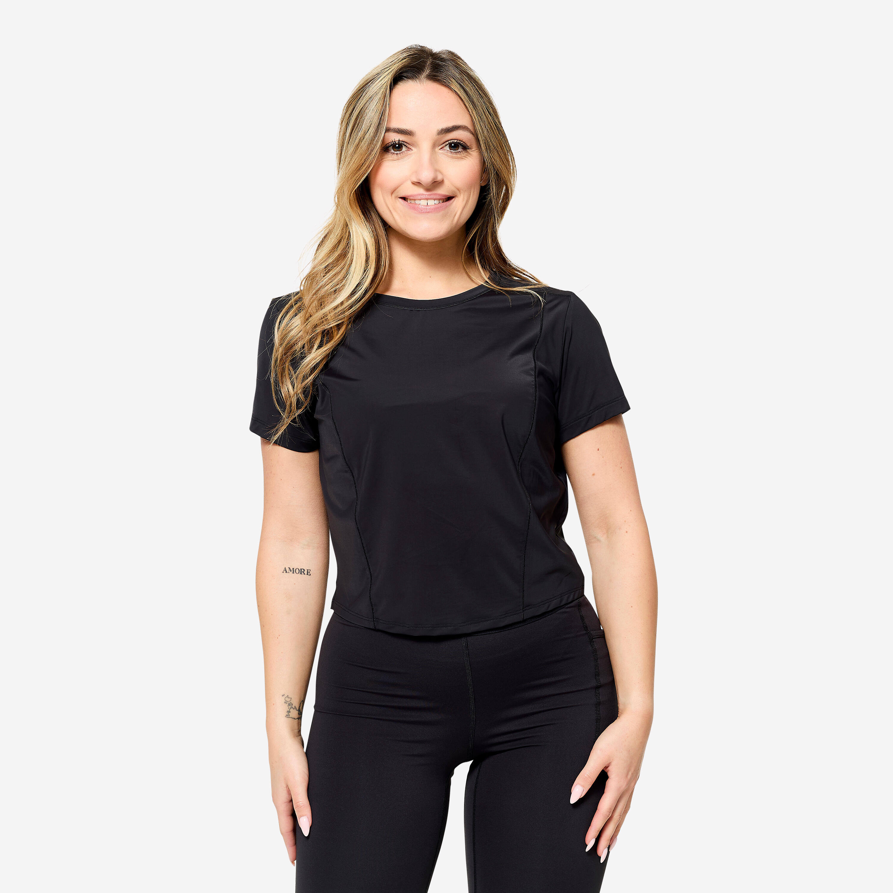 Women's Stretchy and Breathable Fitness T-Shirt - DOMYOS