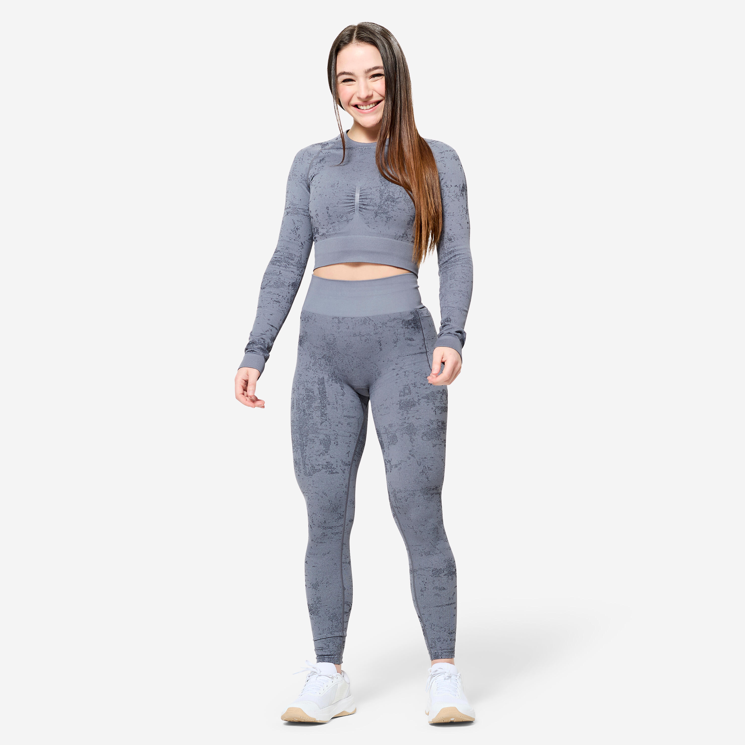 Leggings nahtlos, grau 2/8