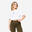 Crop Top Largo de Fitness Mulher Branco