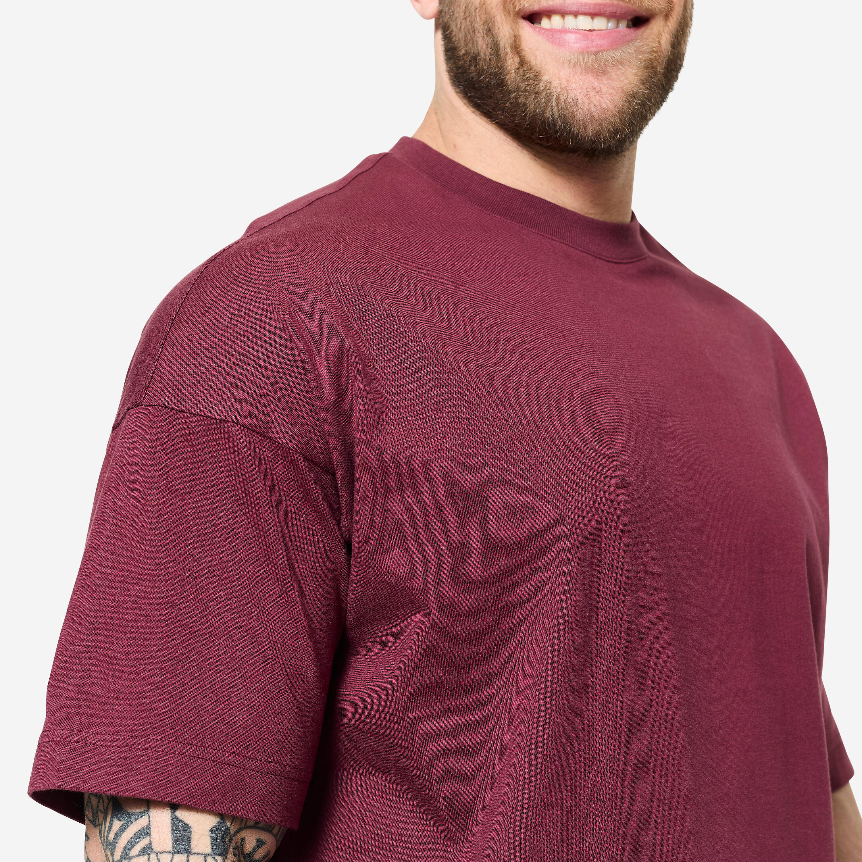 Men's Loose-Fit T-Shirt 520 - Mauve -  5