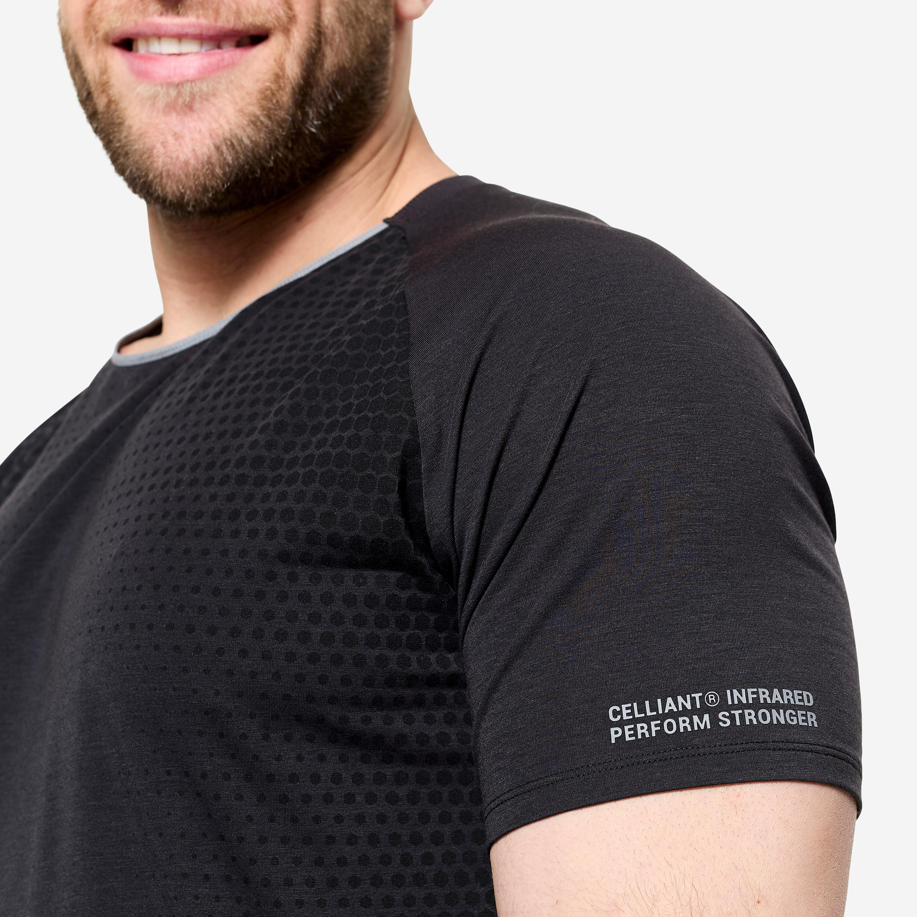 T-Shirt Herren Crosstraining Performance - schwarz / grau 3/6