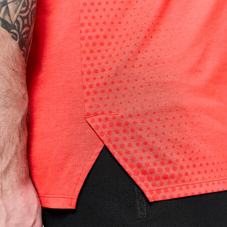 Футболка спортивна чоловіча помаранчева/чорна