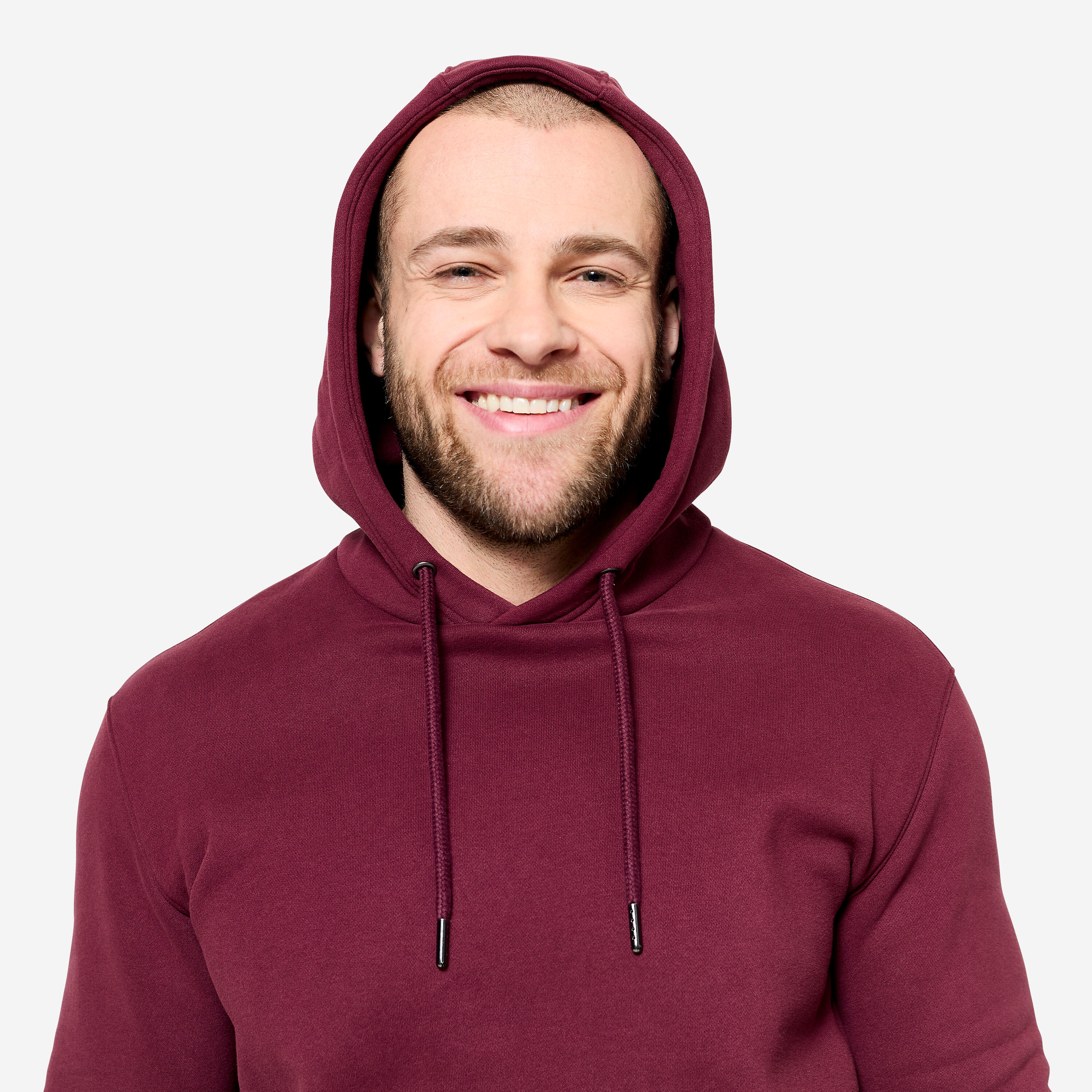 Men’s Brushed Fleece Hoodie, 520 - DOMYOS