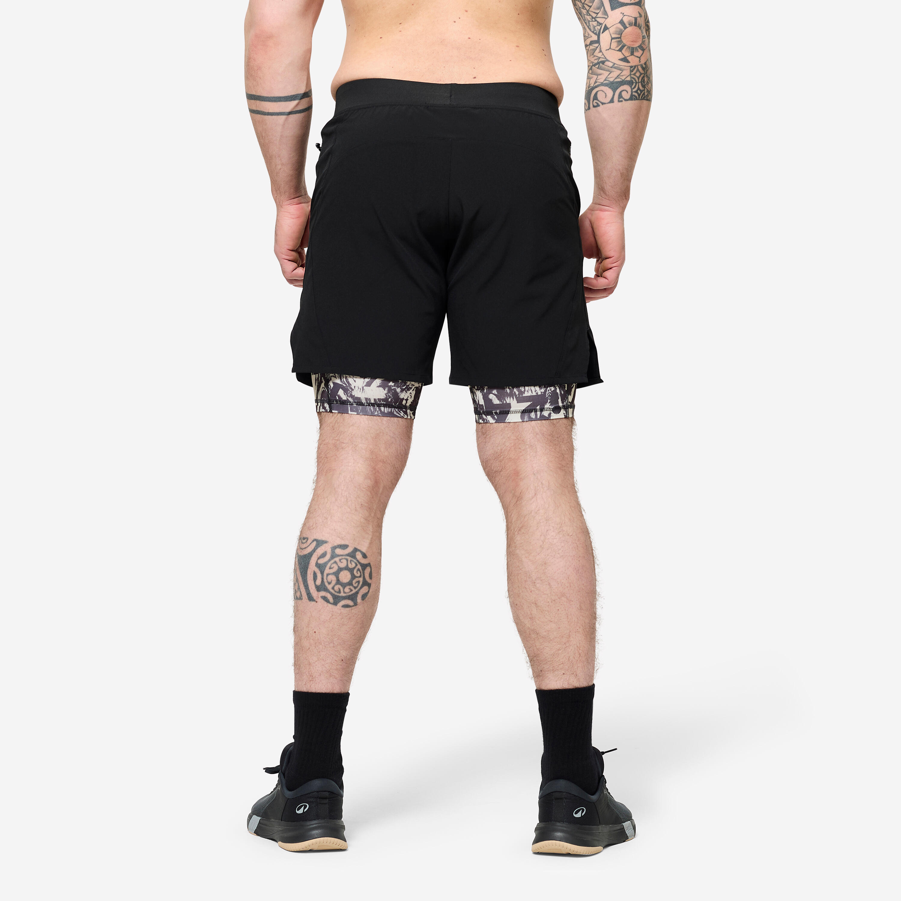 fovdtaa 3-pack Heren Sport Shorts Sneldrogende Shorts Gym Hardlopen Training Activewear Heren Hardloopshorts, XL