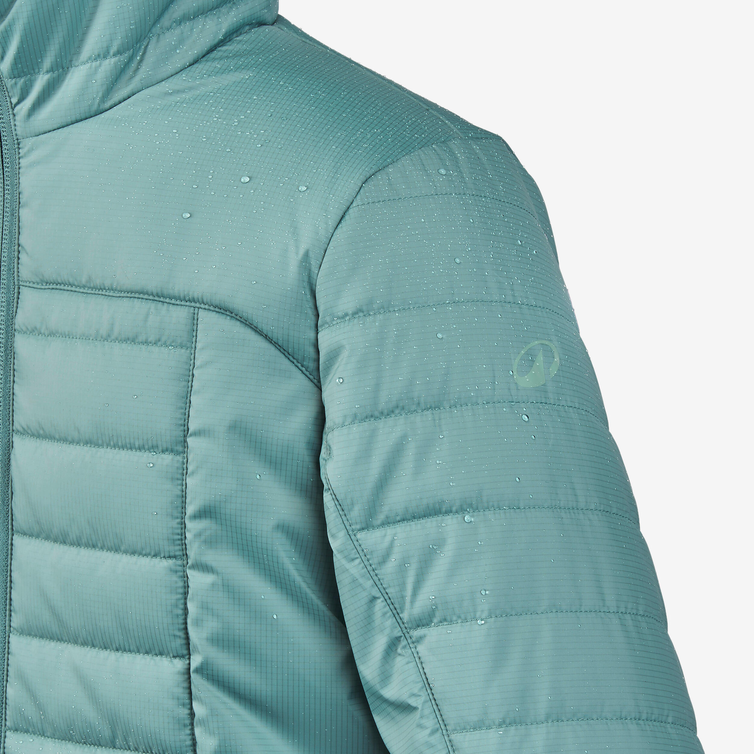 Wattierte leichte Jacke Kinder Gr. 122–170 - MH100 grün 3/7