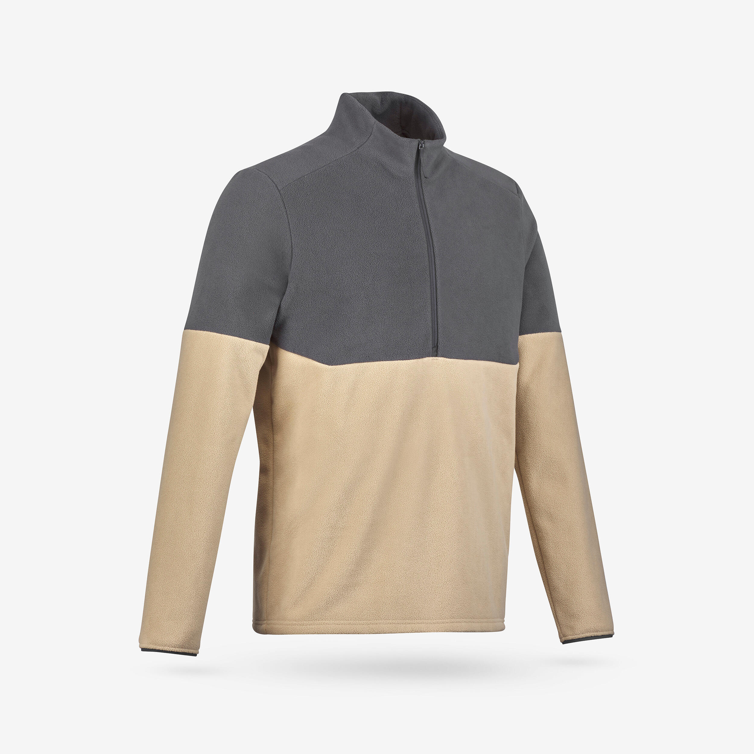 Forro polar senderismo montaña hombre - MH500 1/2 cremallera beige  6/8
