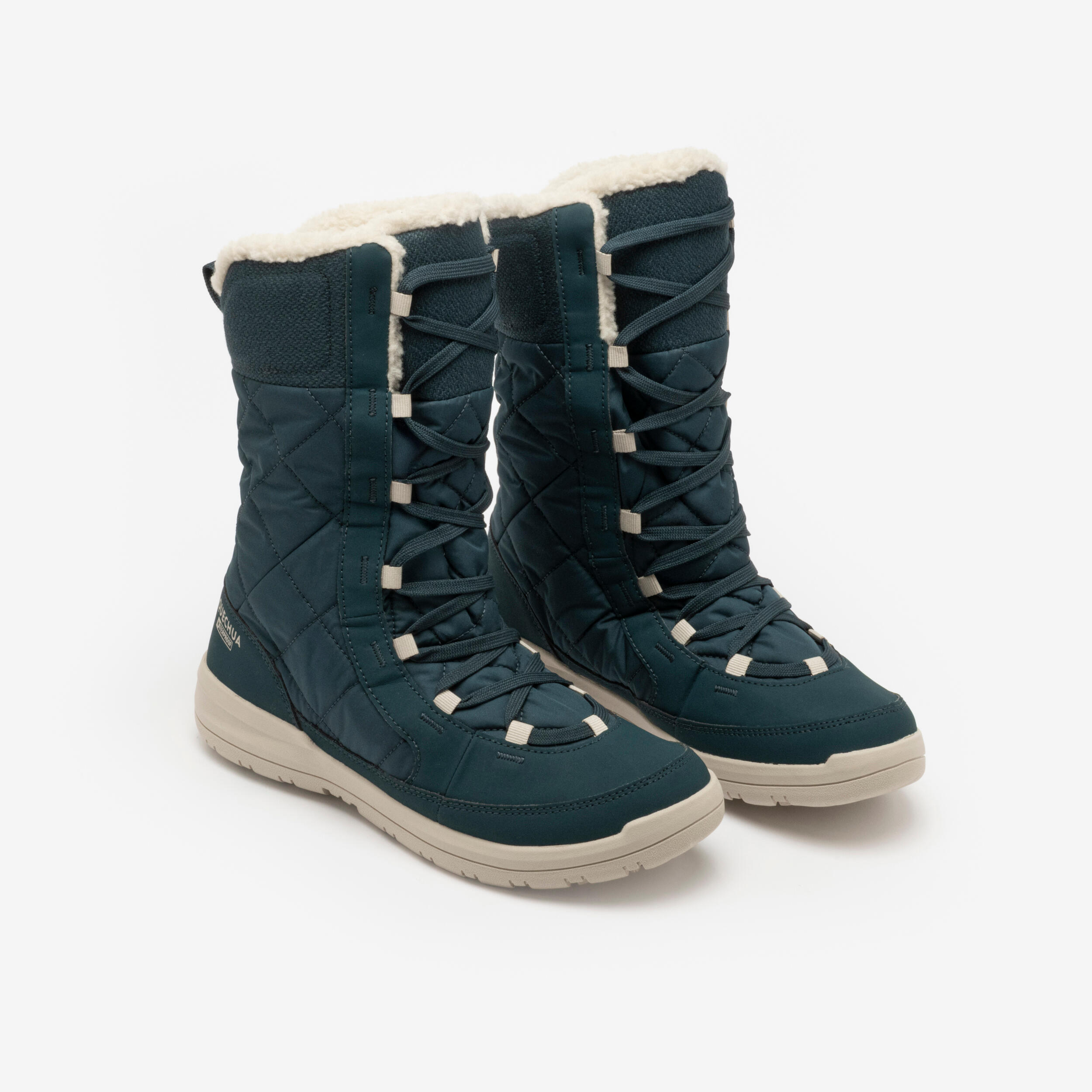 Bottes de neige chaudes et imperméables femme, NH500 Haute vert 2/8