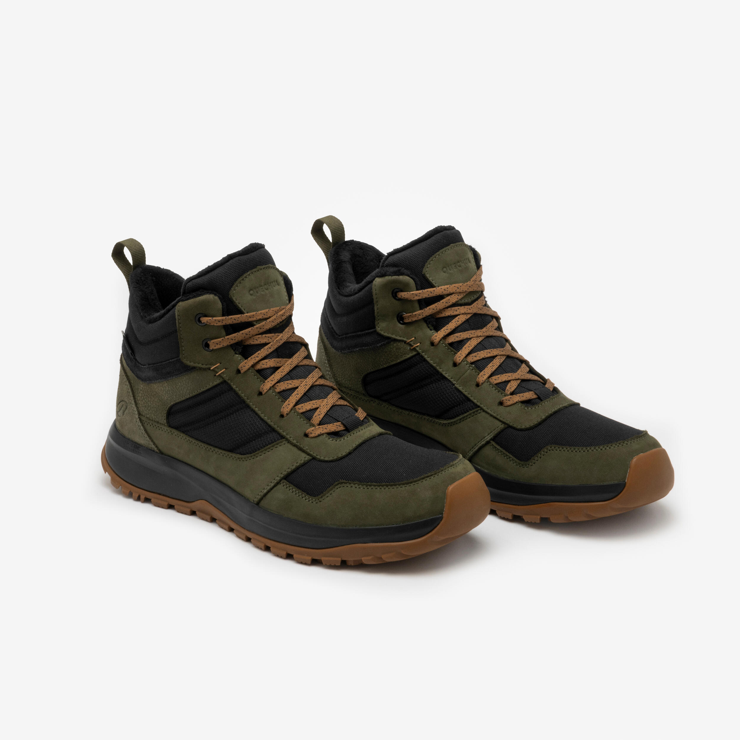 Men’s Warm Leather Hiking Boots, NH 500 Mid 2/11