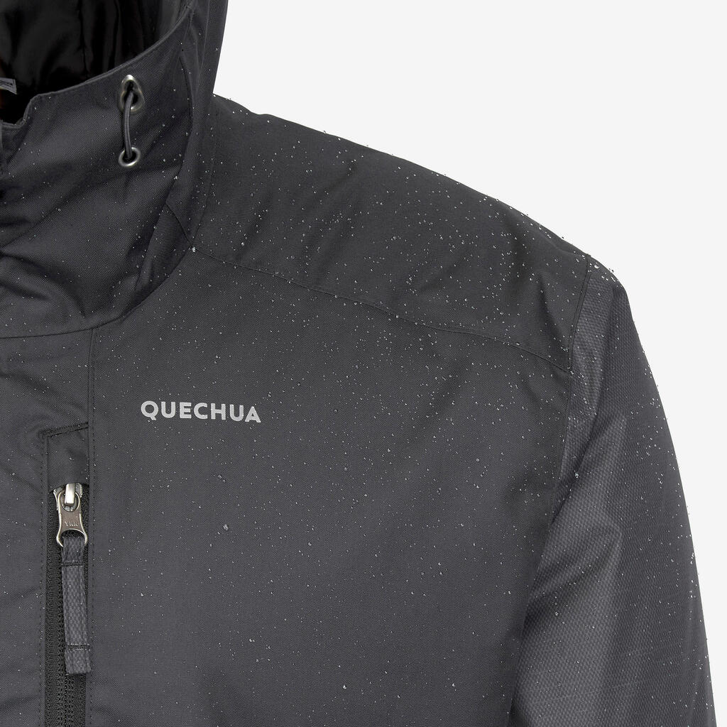 Veste de randonnée -10°C imperméable homme, NH500 noir