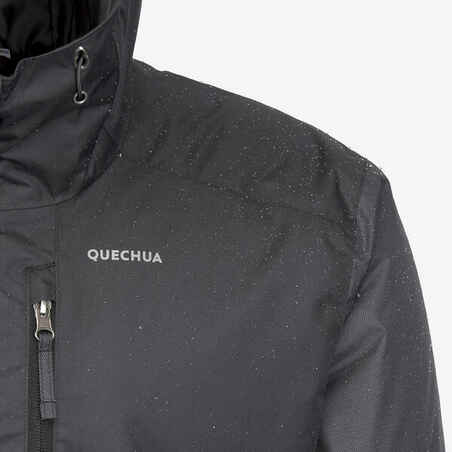 Men’s waterproof hiking jacket -10°C, NH500 - Black