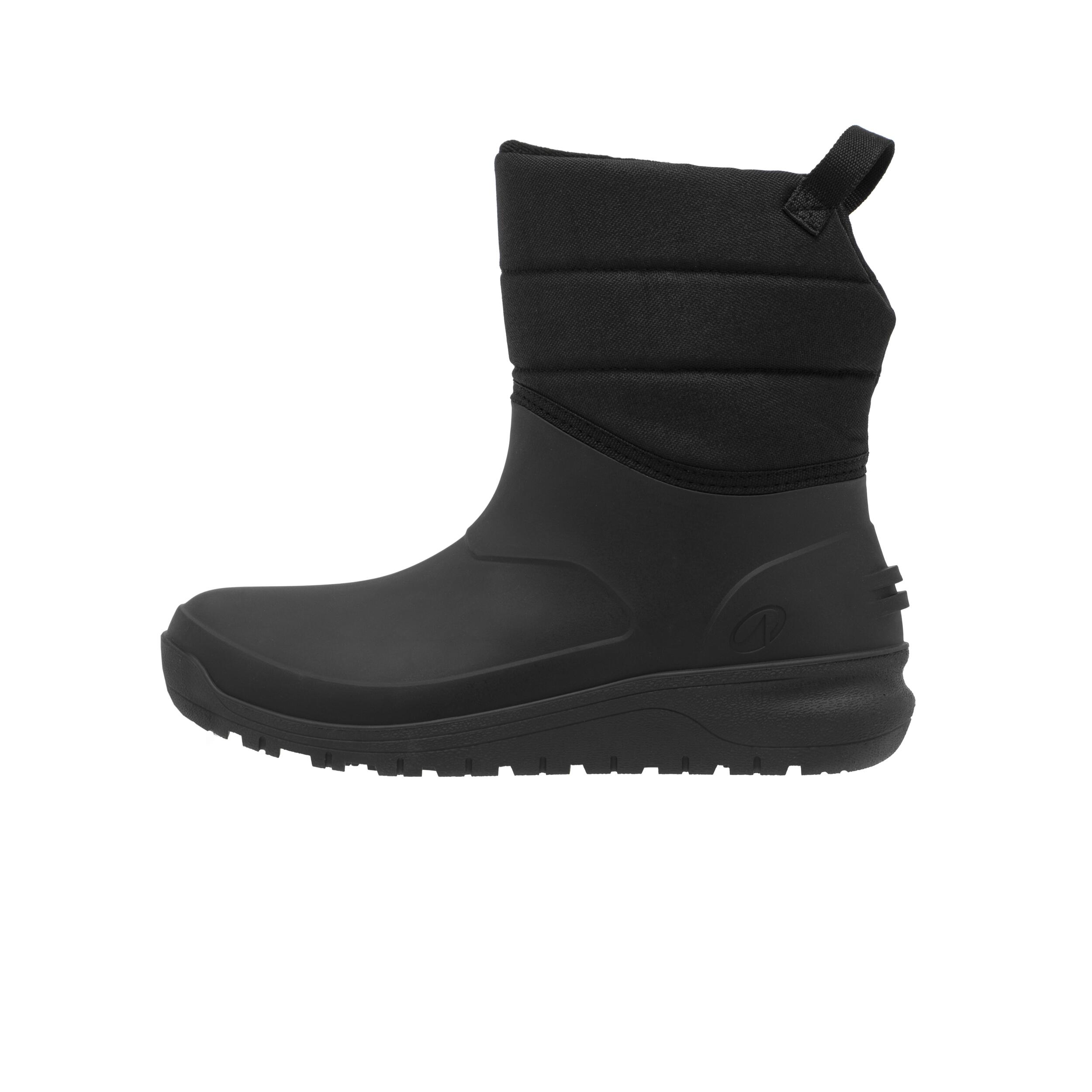 Botas cálidas de senderismo nieve impermeables mujer, NH100 Mid negro  9/10