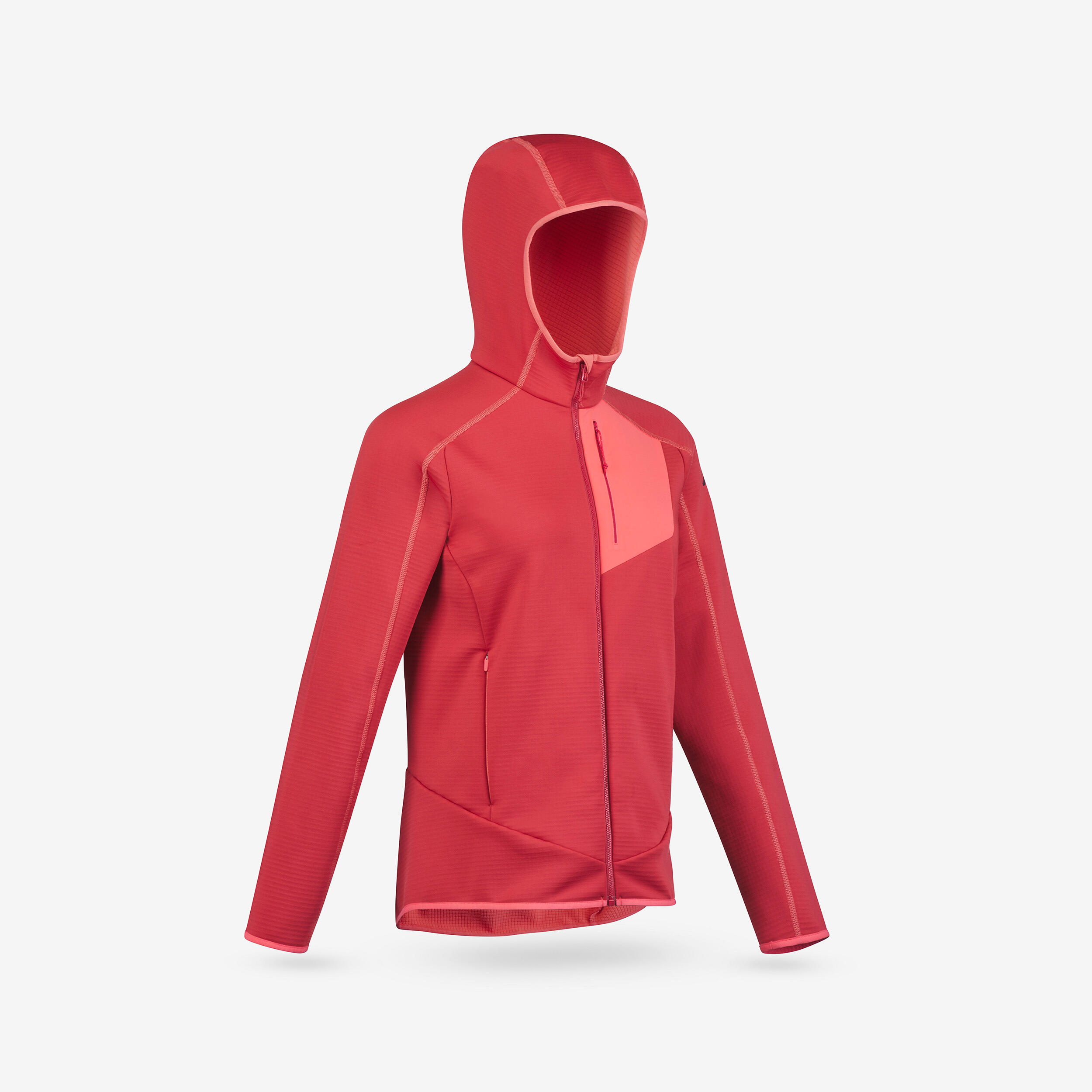 Forro polar de montaña y trekking con capucha mujer MH500 7/7