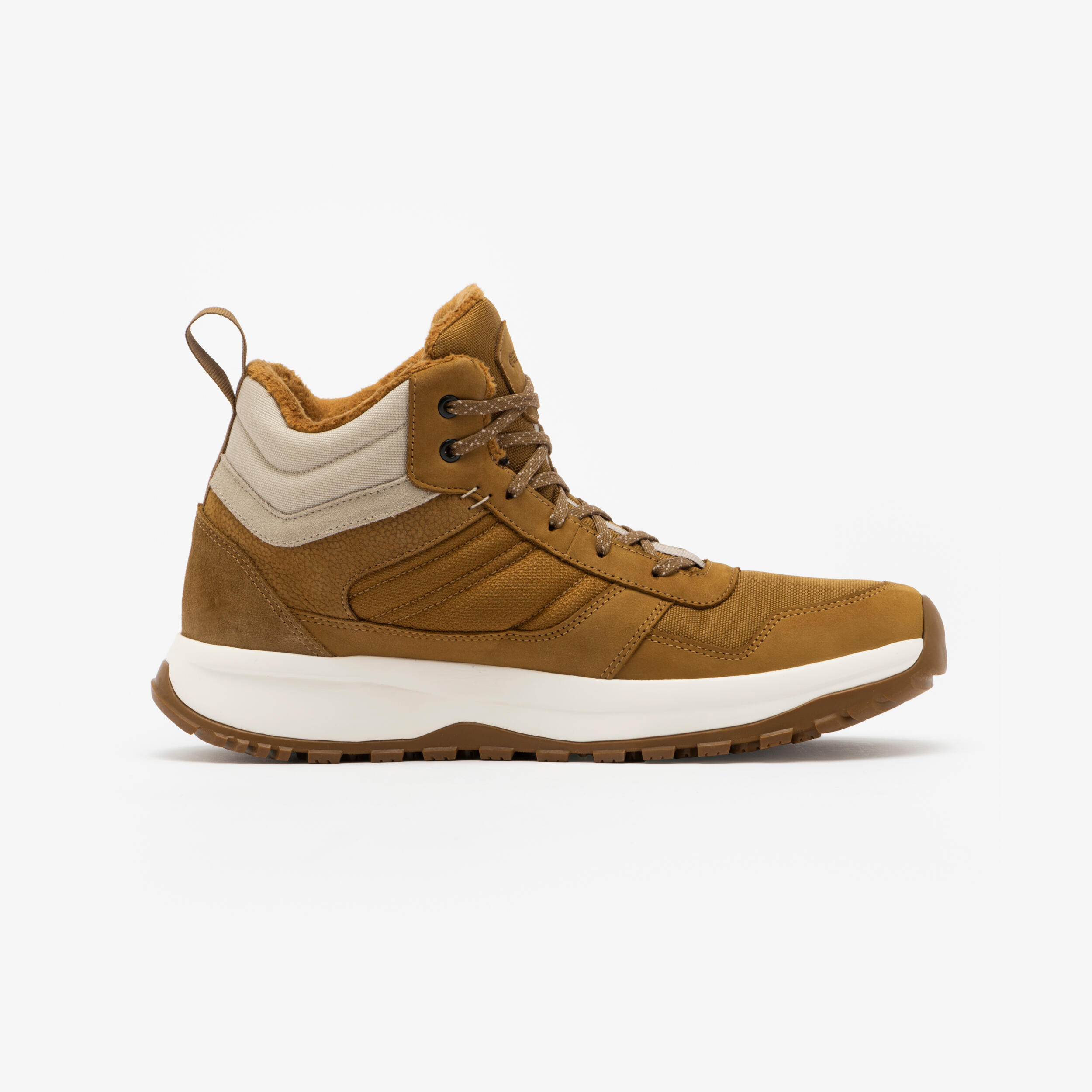 Chaussures de randonnée chaudes en cuir homme, NH 500 Mid - QUECHUA