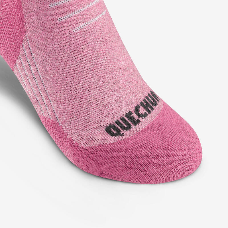 Çocuk Outdoor Uzun Termal Çorap - Pembe/Turuncu - 2 Çift - SH100 Mid