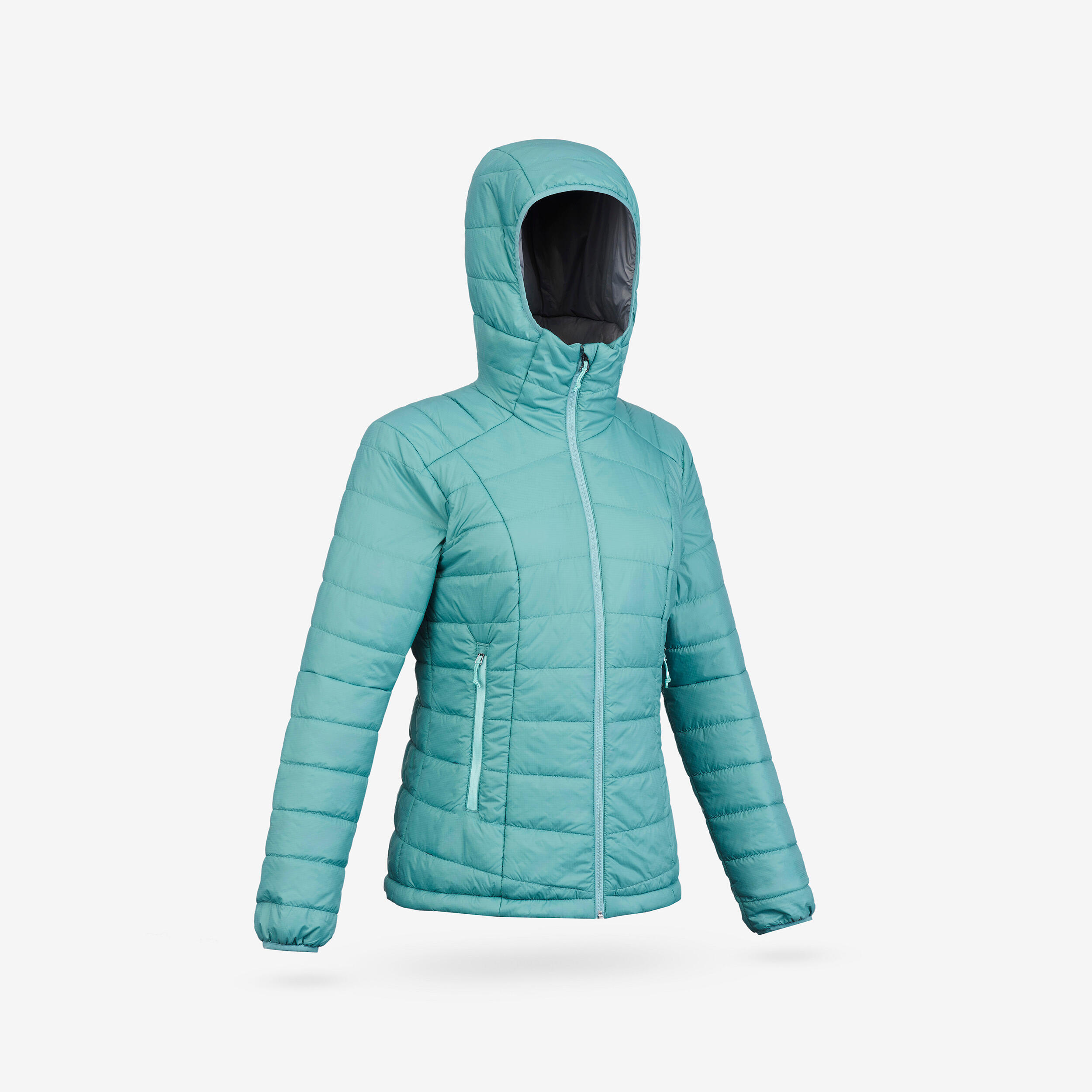 Chaqueta acolchada montaña y trekking con capucha Mujer Forclaz MT100 6/6