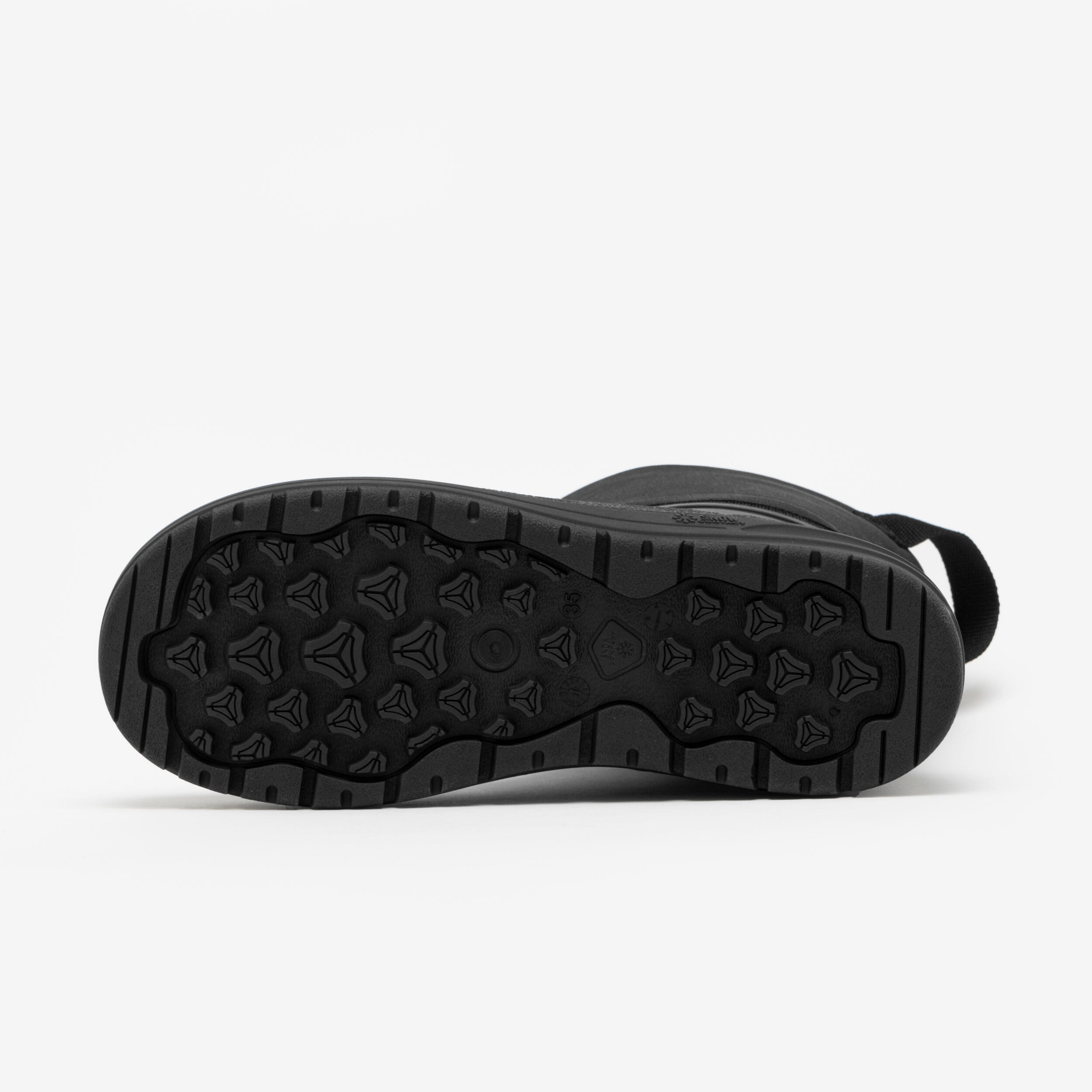 Warme Kinder-Schneestiefel 24 bis 38, SH100 Warm schwarz 4/8