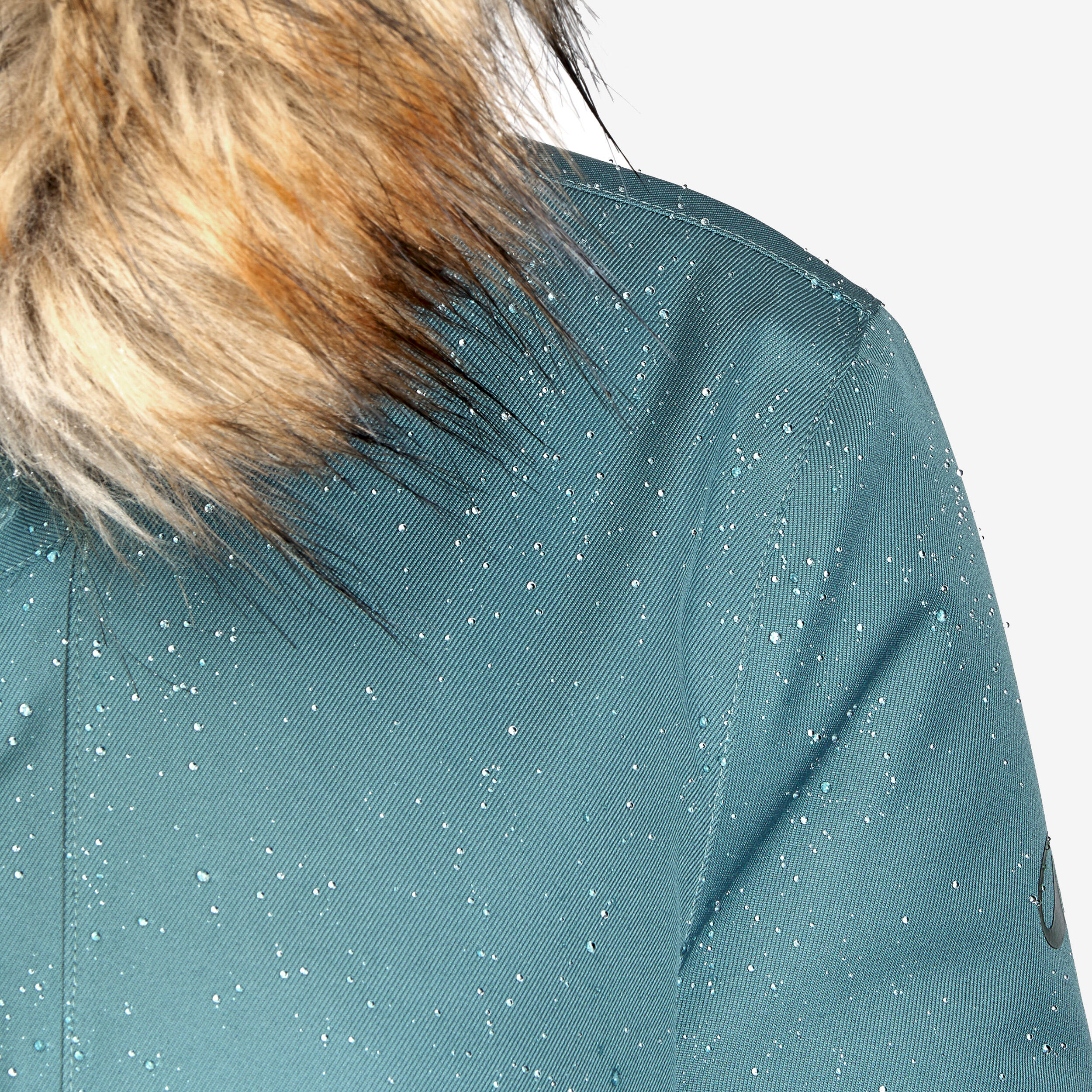 Wanderjacke Blouson Damen bis -8 °C wasserdicht Wandern - NH500 grün 2/8