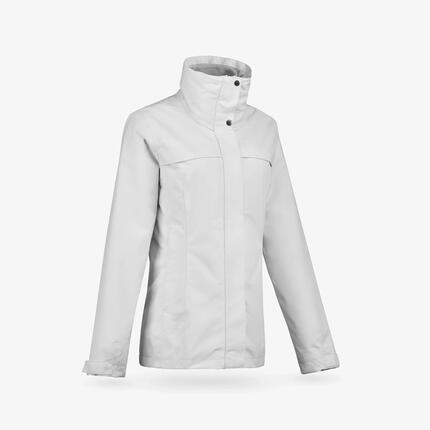 Chaqueta 3en1 de senderismo 0 °C mujer, NH100 3en1 granate