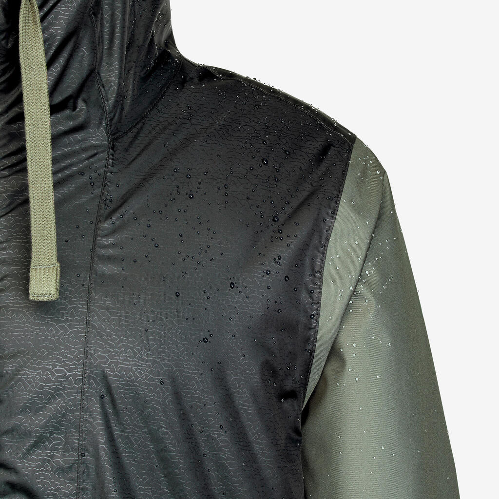 Men’s waterproof hiking jacket -5°C, NH100 - Green