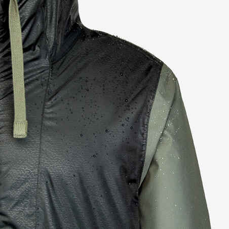Men’s waterproof hiking jacket -5°C, NH100 - Green