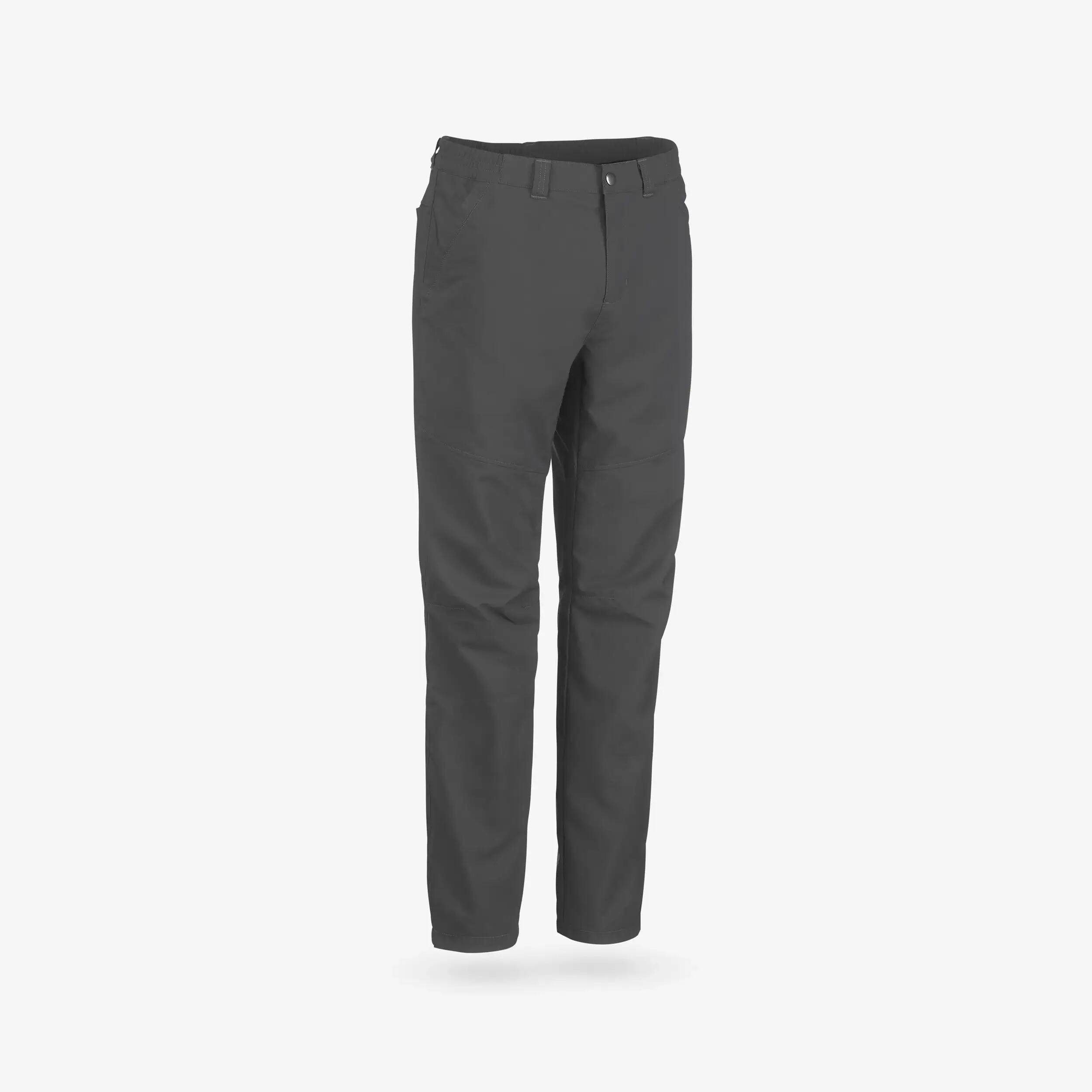 Men’s warm and water-repellent hiking trousers, NH100 - Grey 8/9