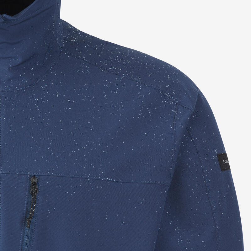Veste de trek coupe-vent softshell homme, MT500 noir