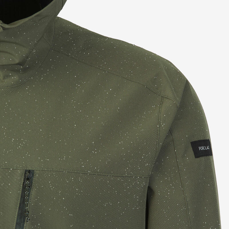 Veste de trek coupe-vent softshell homme, MT500 khaki