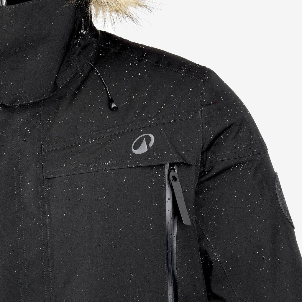 Parka de randonnée -20°C imperméable homme, NH900 noir