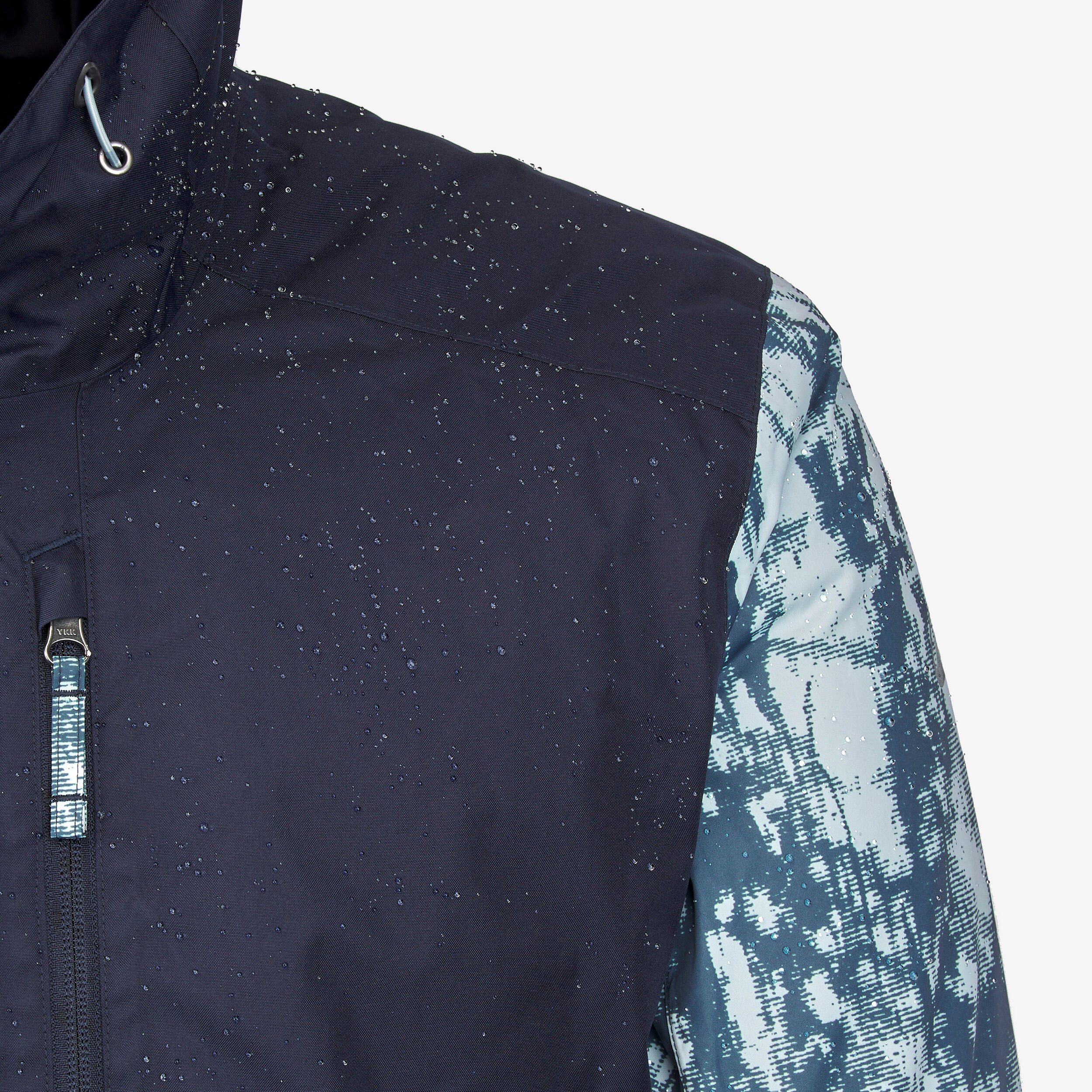 Winterjacke Herren warm bis -10°C wasserdicht – NH500 blau 3/9