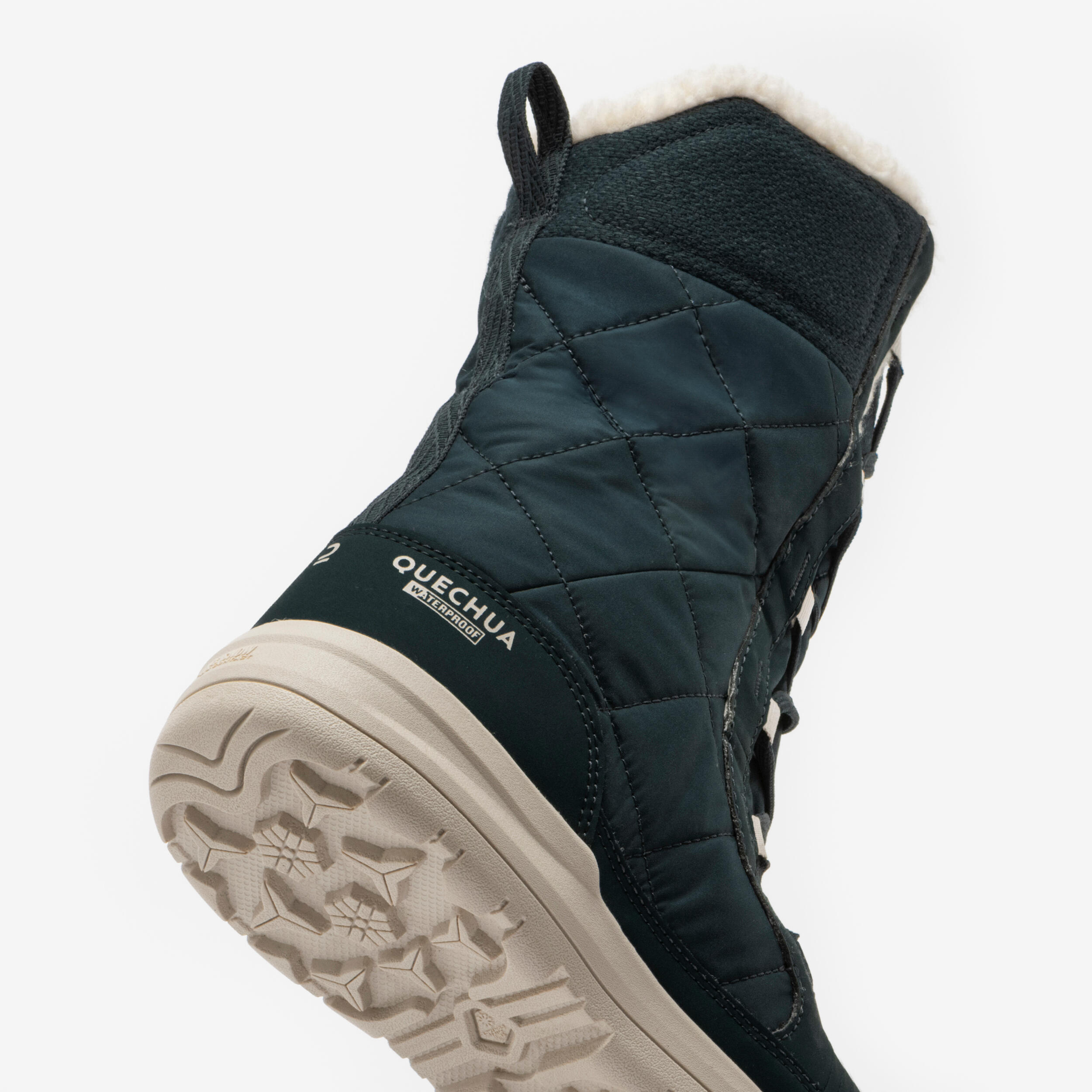 Bottes de neige chaudes et imperméables femme, NH500 Haute vert 7/8